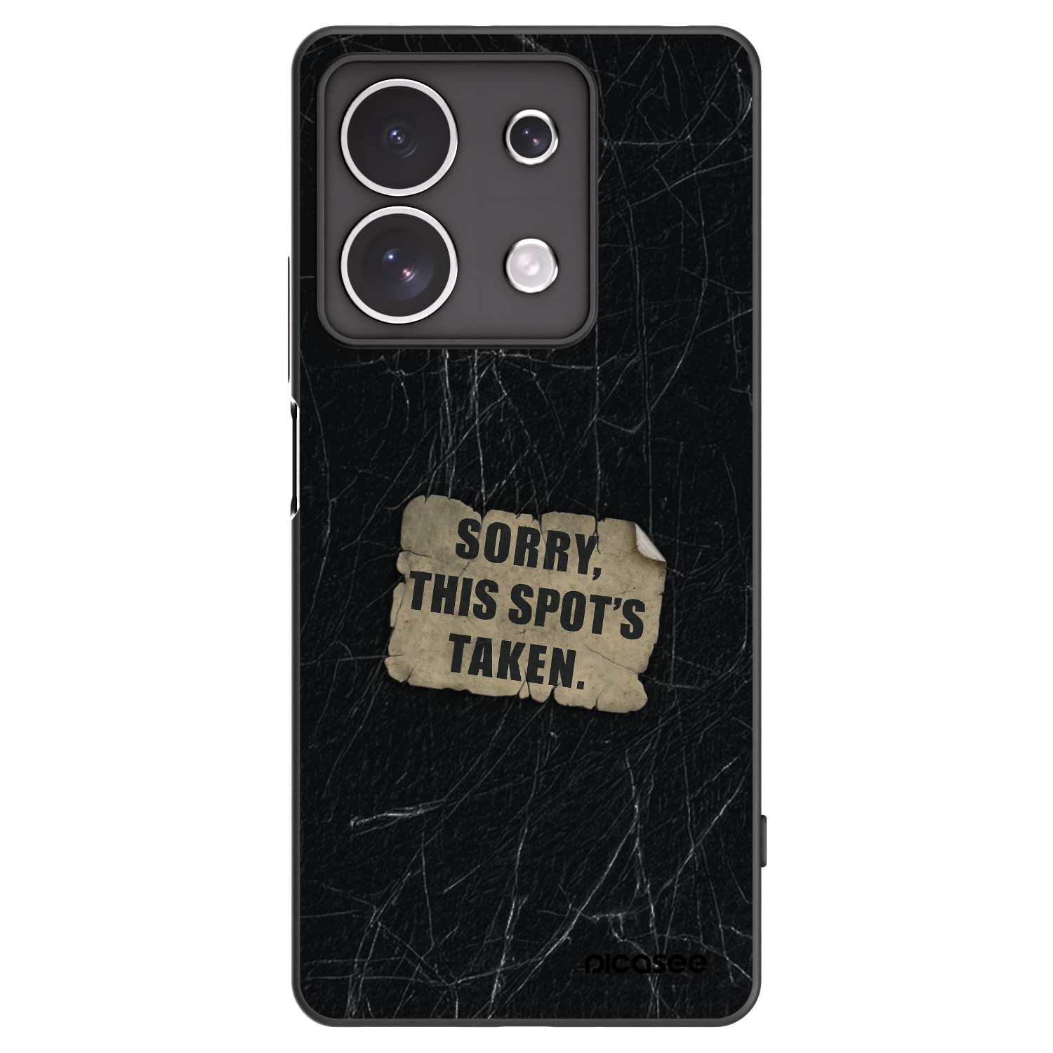 Picasee silikonový černý obal pro Xiaomi Redmi Note 13 4G - SORRY