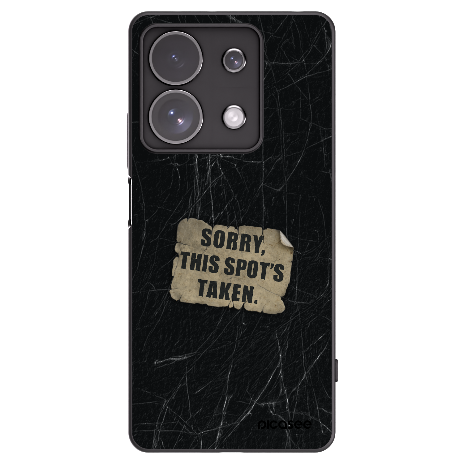 Picasee silikonový černý obal pro Xiaomi Redmi Note 13 Pro 4G - SORRY