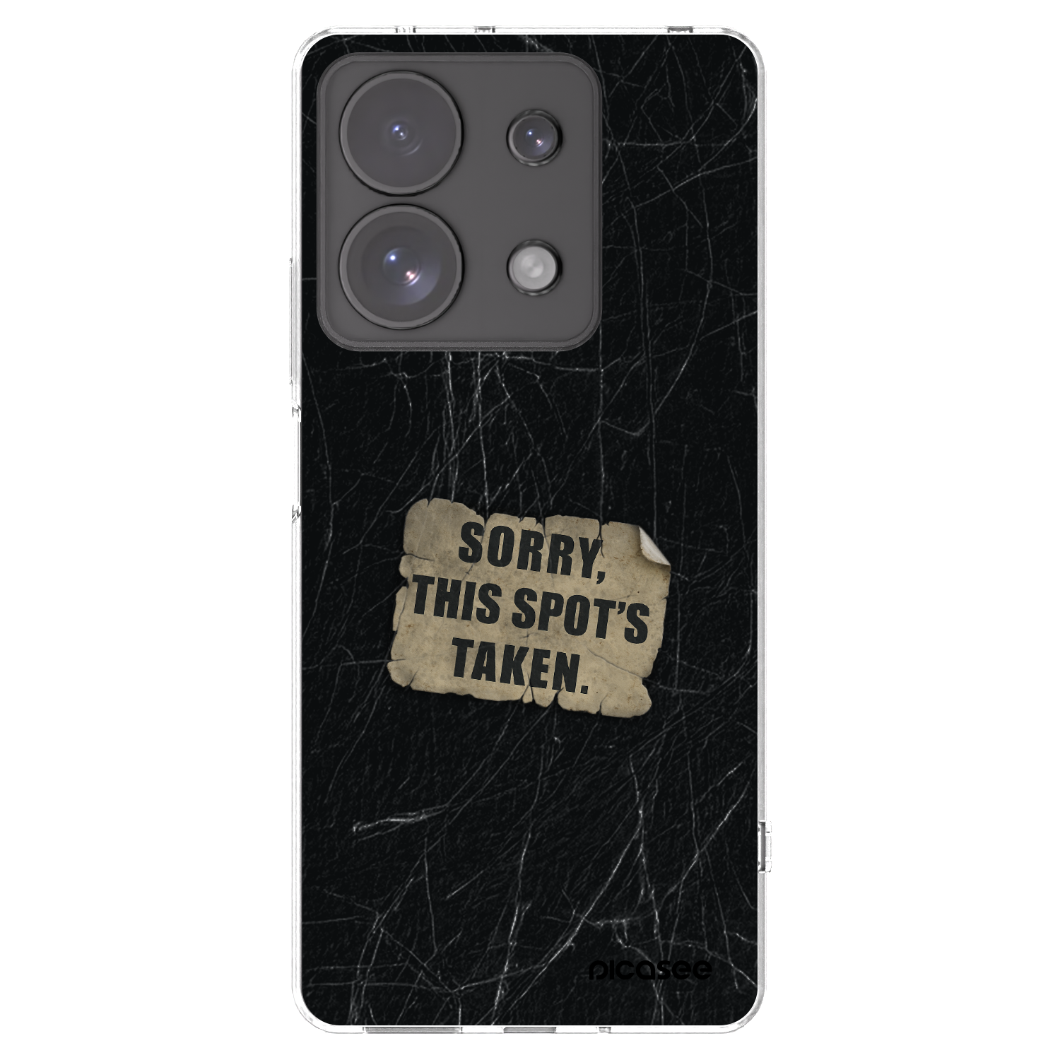 Picasee silikonový průhledný obal pro Xiaomi Redmi Note 13 Pro 4G - SORRY