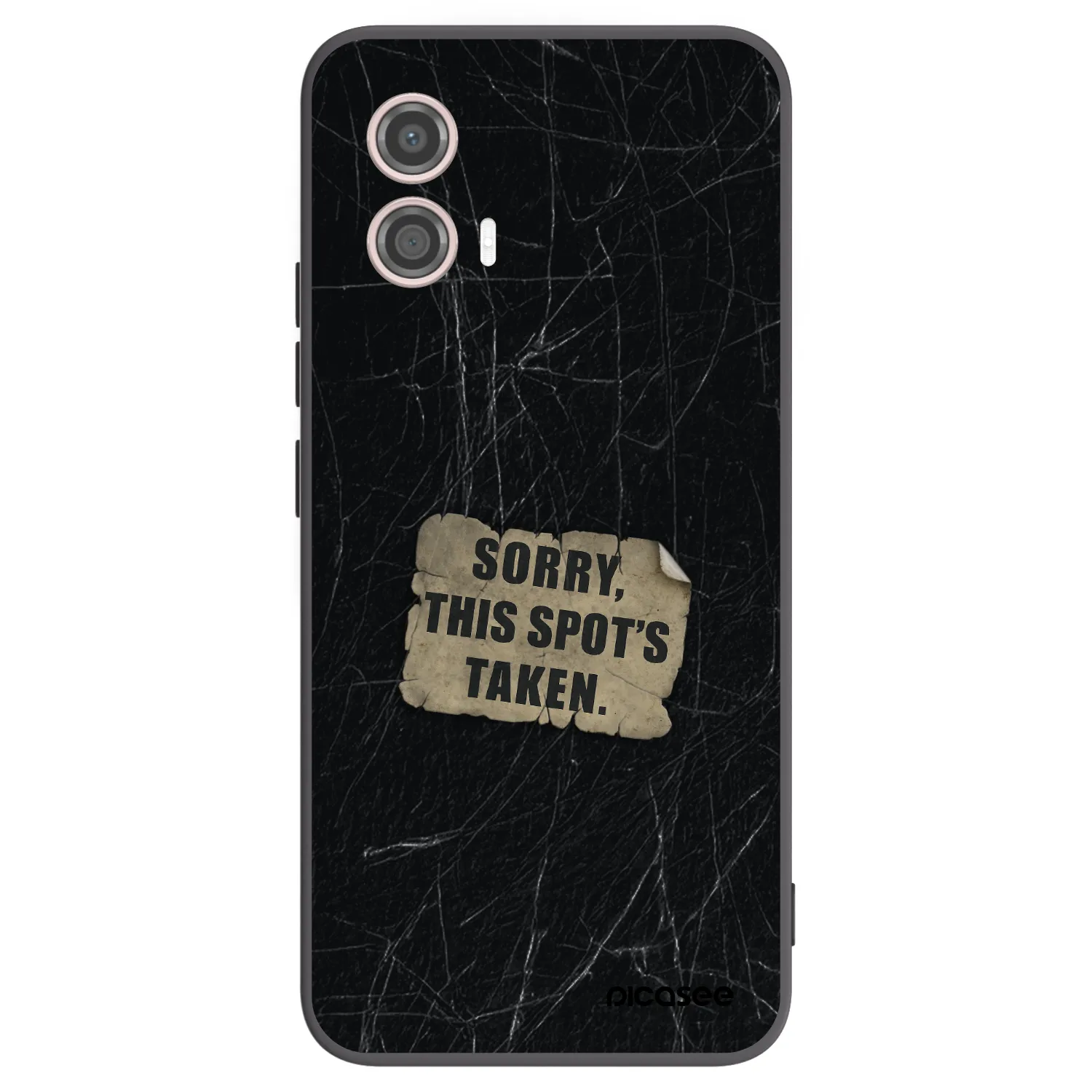 Picasee silikonový černý obal pro Motorola Moto G53 5G - SORRY