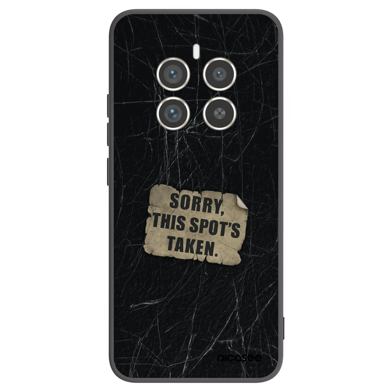 Picasee silikonový černý obal pro Realme 12 Pro 5G - SORRY
