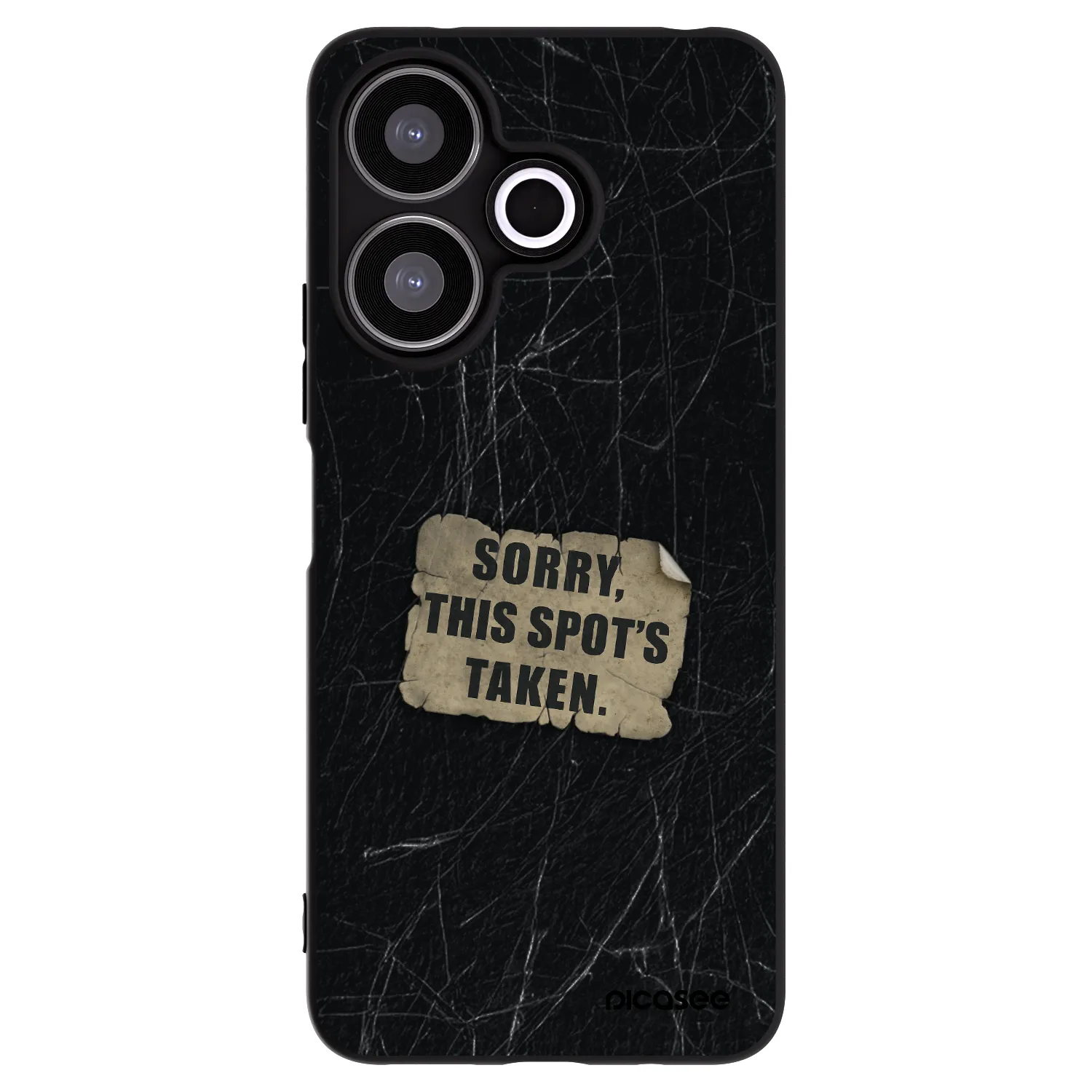 Picasee silikonový černý obal pro Xiaomi Redmi 13 4G - SORRY