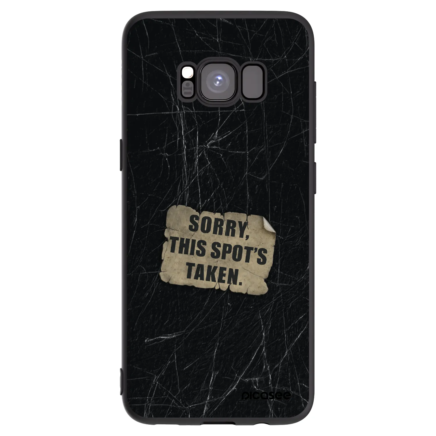 Picasee silikonový černý obal pro Samsung Galaxy S8 G950F - SORRY