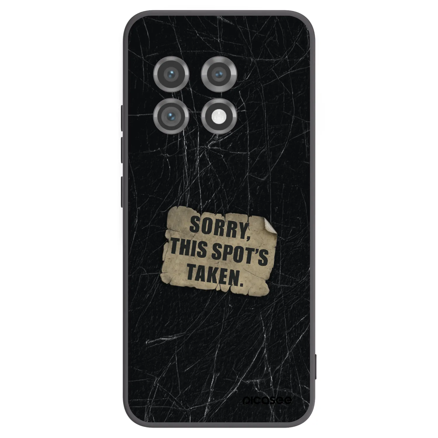 Picasee silikonový černý obal pro OnePlus 11 5G - SORRY