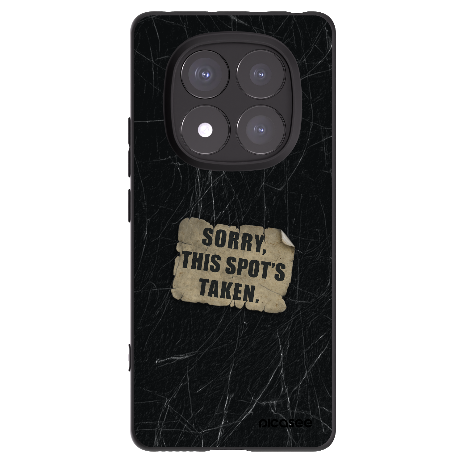 Picasee silikonový černý obal pro Xiaomi Redmi Note 14 Pro 5G - SORRY