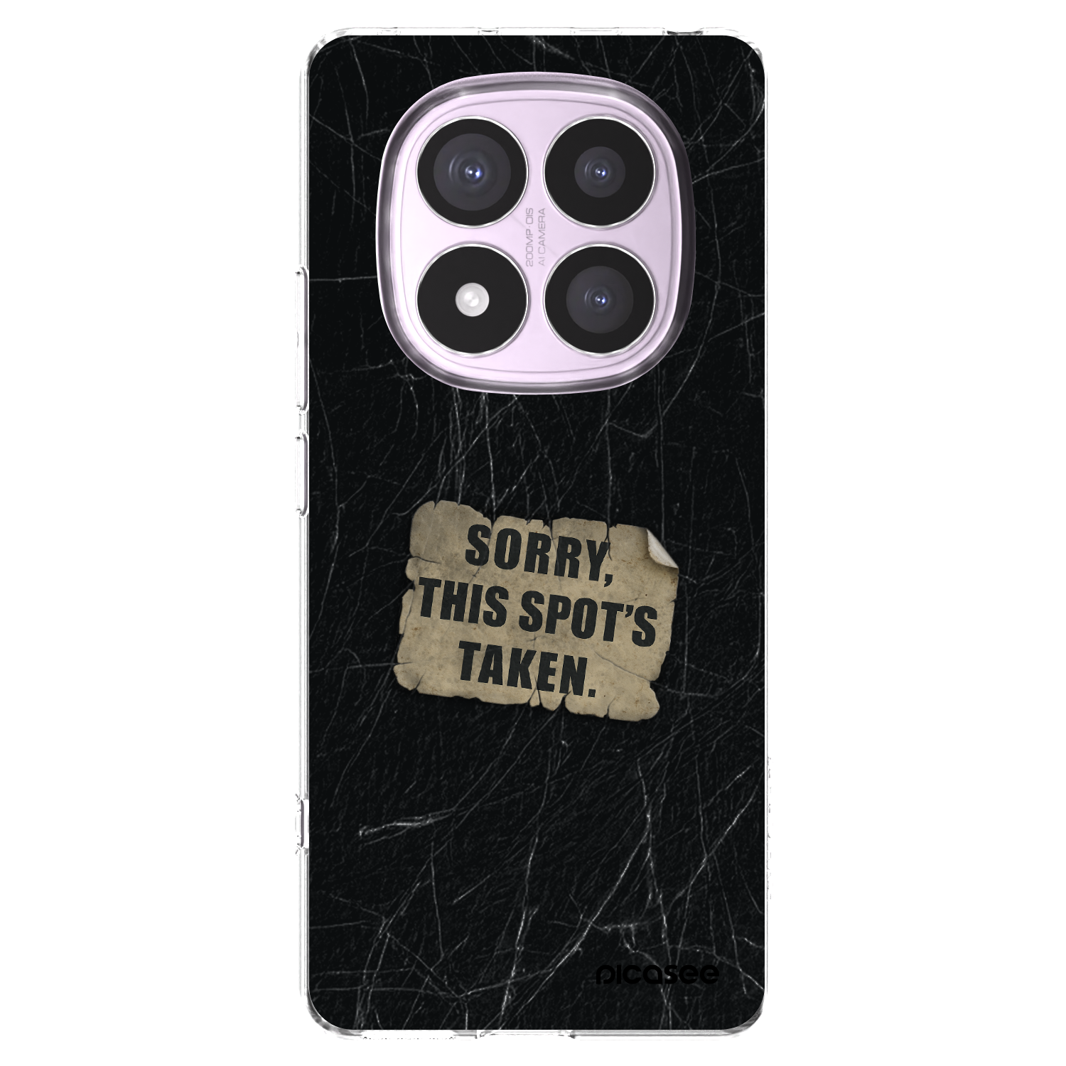 Picasee silikonový průhledný obal pro Xiaomi Redmi Note 14 Pro 5G - SORRY