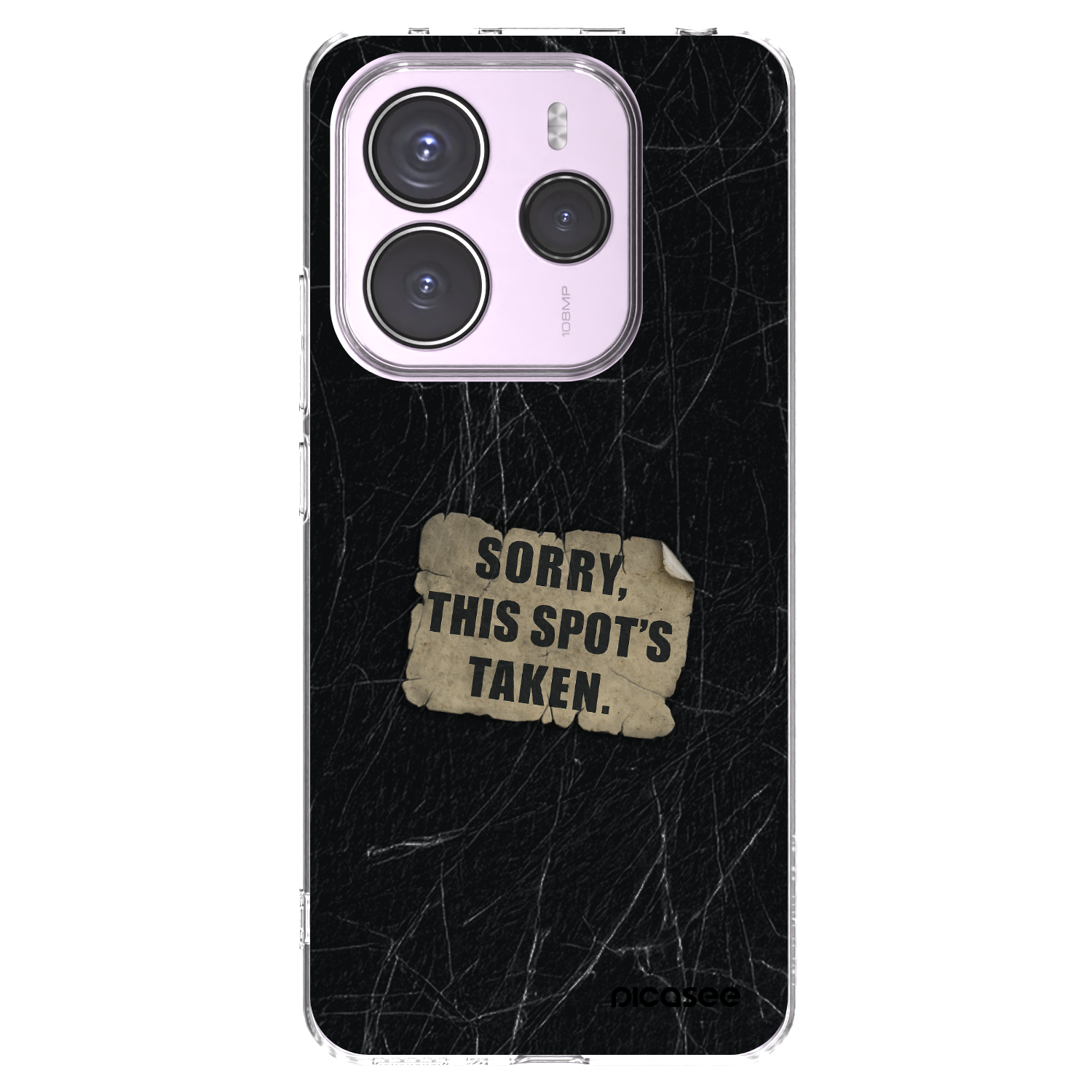 Picasee silikonový průhledný obal pro Xiaomi Redmi Note 14 5G - SORRY