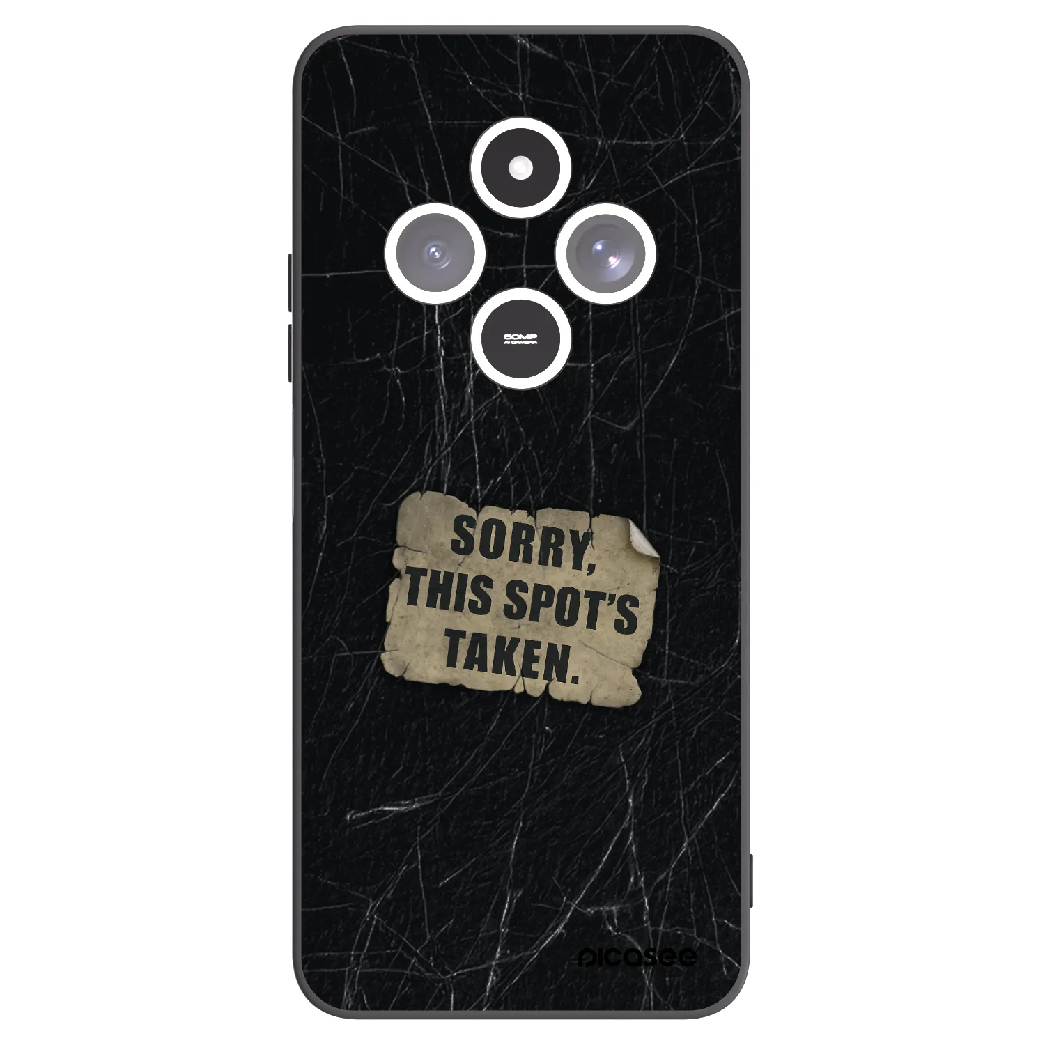 Picasee silikonový černý obal pro Xiaomi Redmi 14C - SORRY
