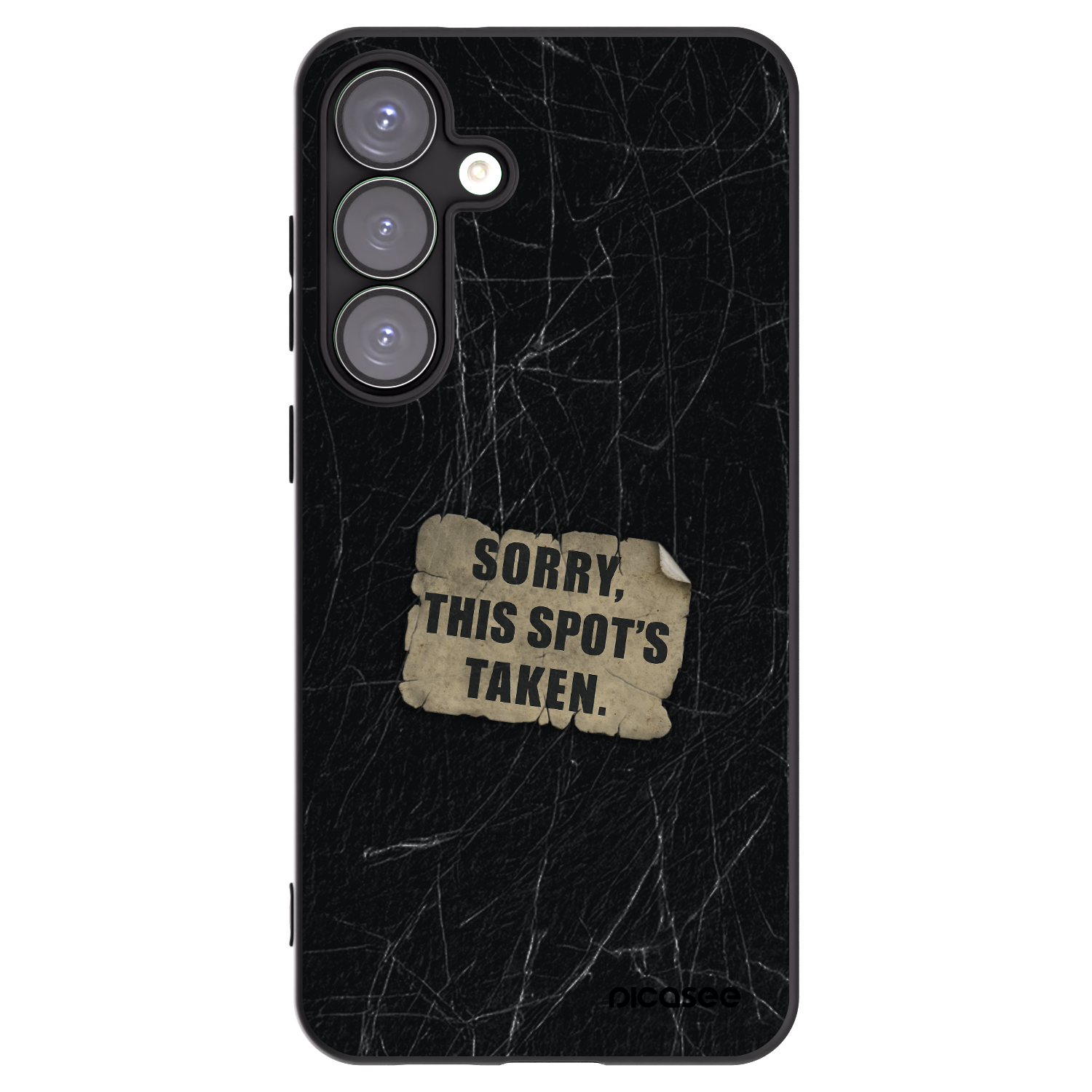 Picasee silikonový černý obal pro Samsung Galaxy S25+ 5G - SORRY