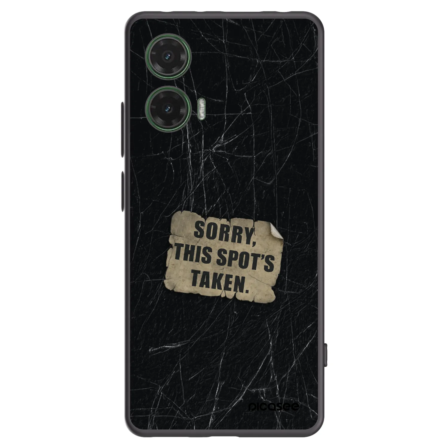 Picasee silikonový černý obal pro Motorola Moto G35 5G - SORRY