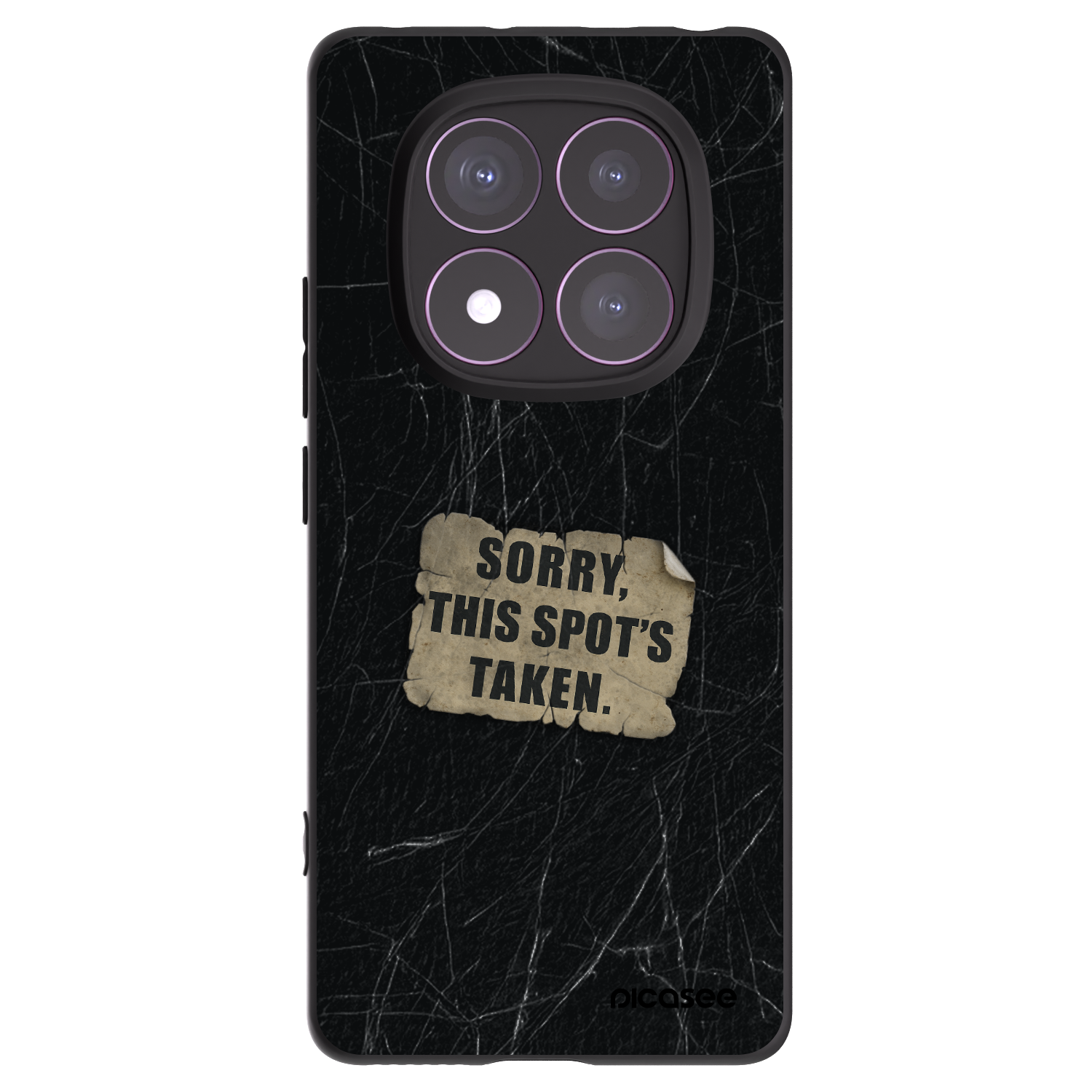 Picasee silikonový černý obal pro Xiaomi Redmi Note 14 Pro 4G - SORRY