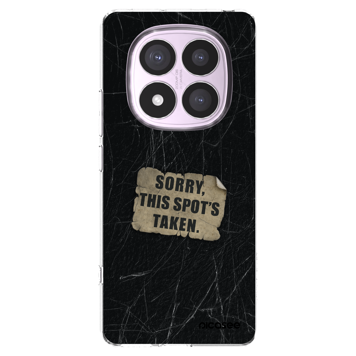 Picasee silikonový průhledný obal pro Xiaomi Redmi Note 14 Pro 4G - SORRY