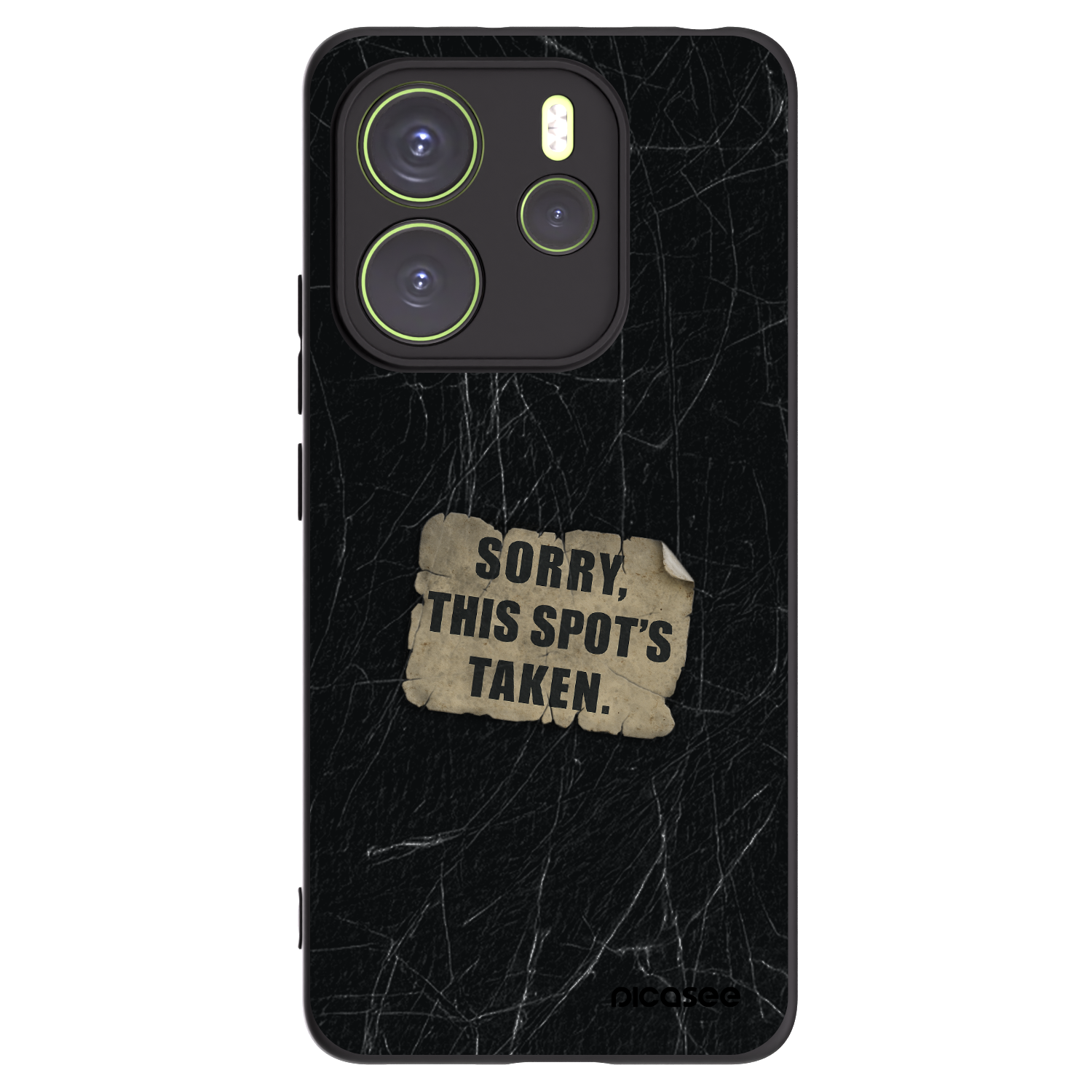 Picasee silikonový černý obal pro Xiaomi Redmi Note 14 4G - SORRY