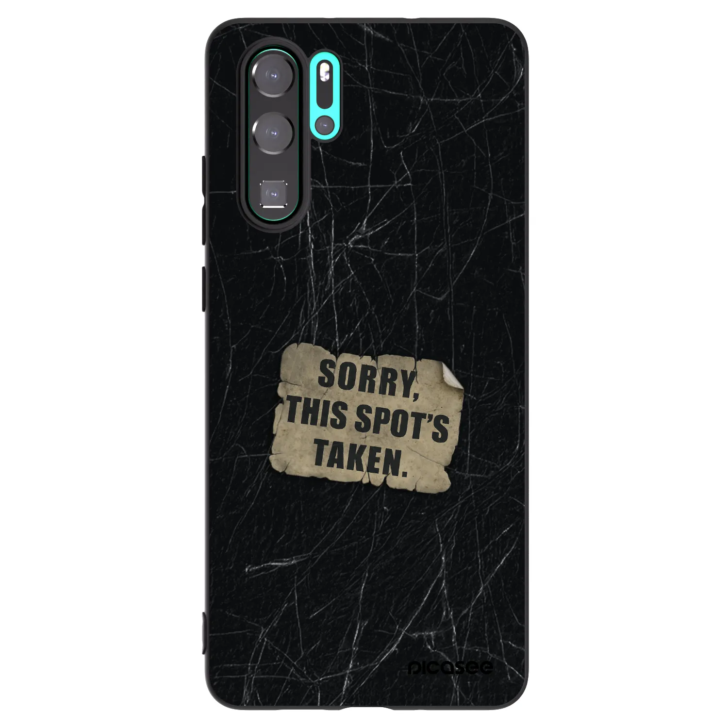 Picasee silikonový černý obal pro Huawei P30 Pro - SORRY