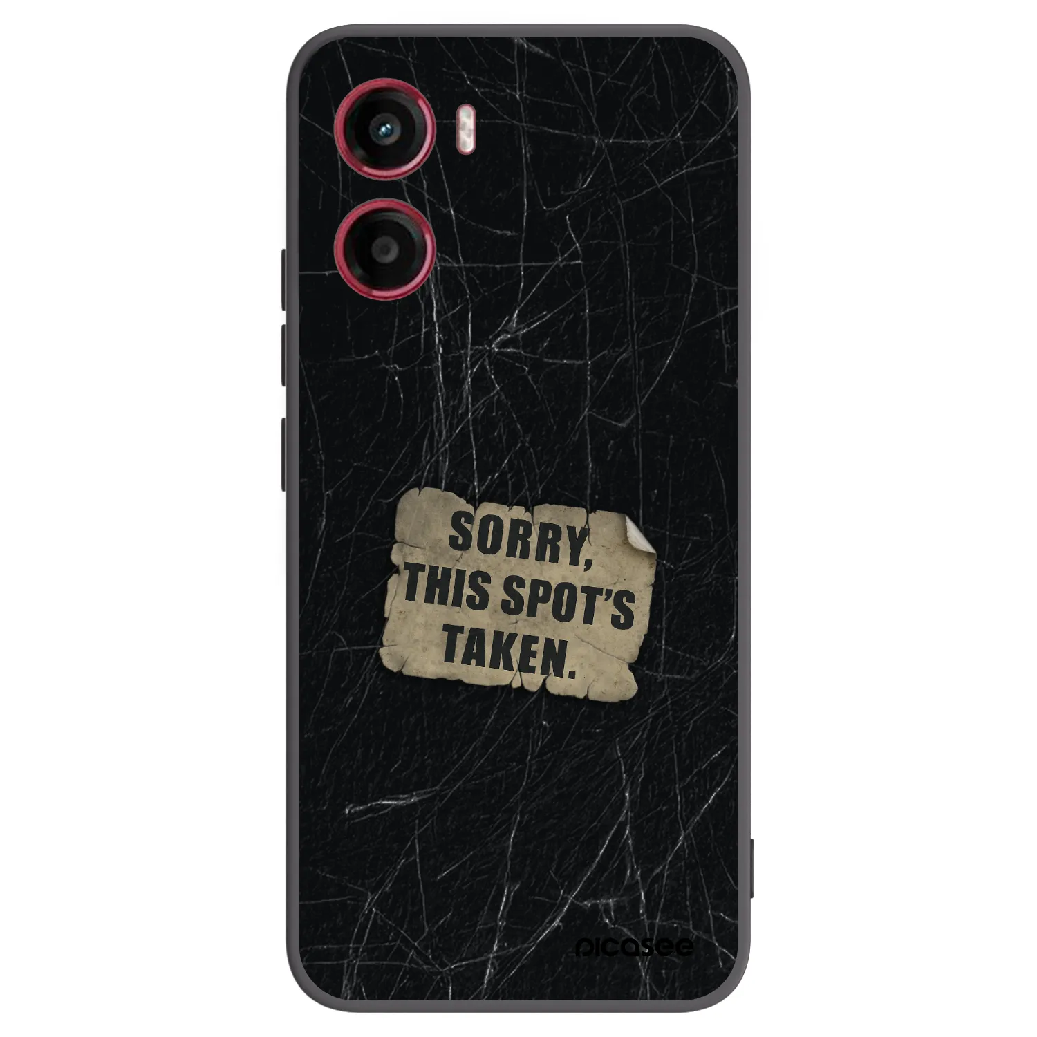 Picasee silikonový černý obal pro Motorola Moto G05 - SORRY