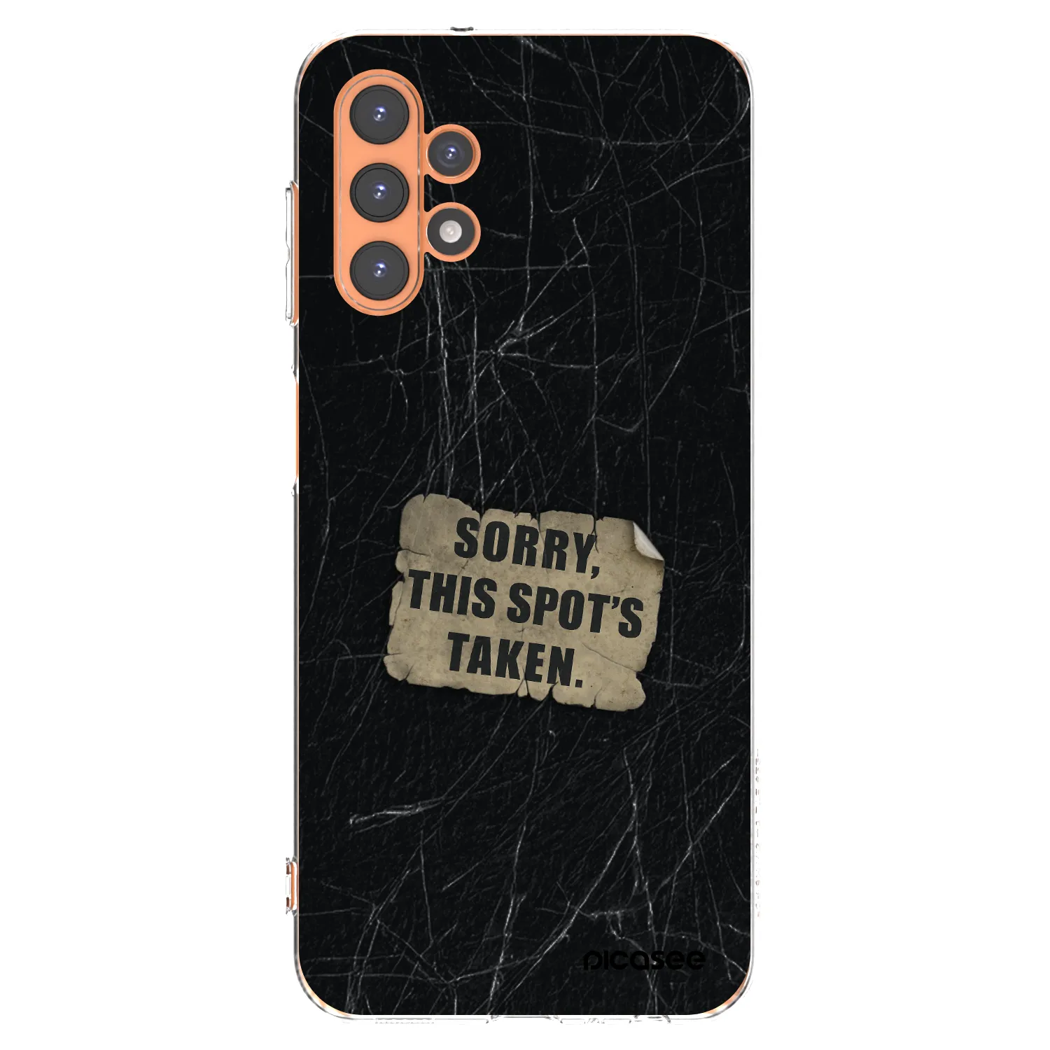Picasee silikonový průhledný obal pro Samsung Galaxy A13 5G - SORRY