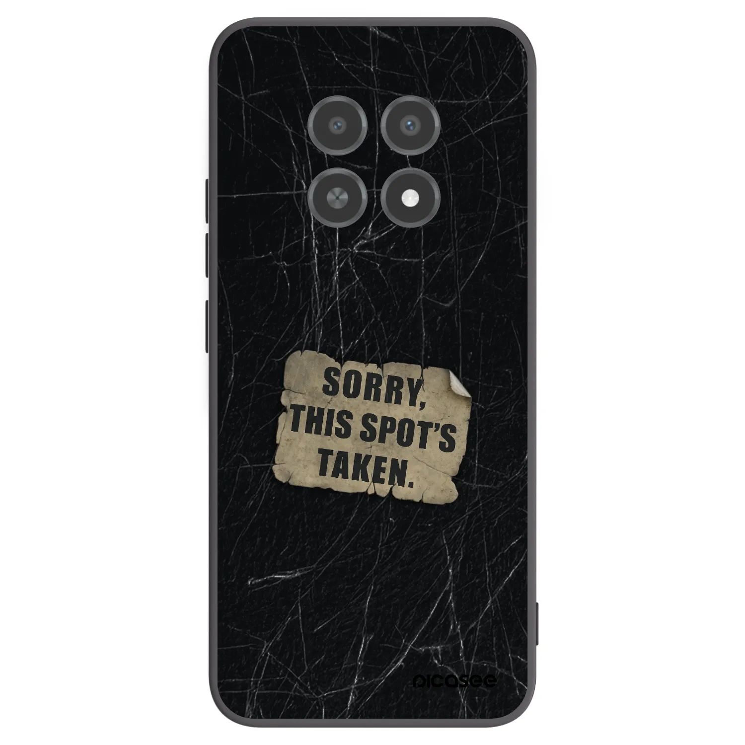 Picasee silikonový černý obal pro Realme 12X - SORRY