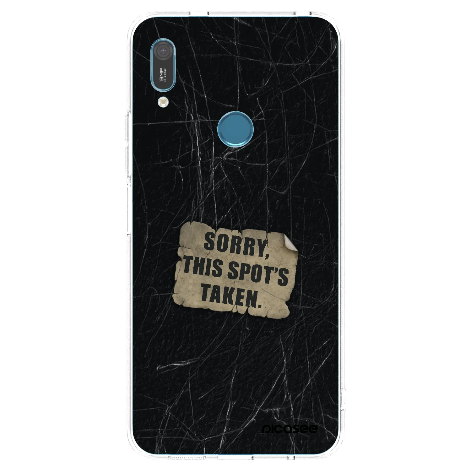 Picasee silikonový průhledný obal pro Huawei Y6 2019 - SORRY