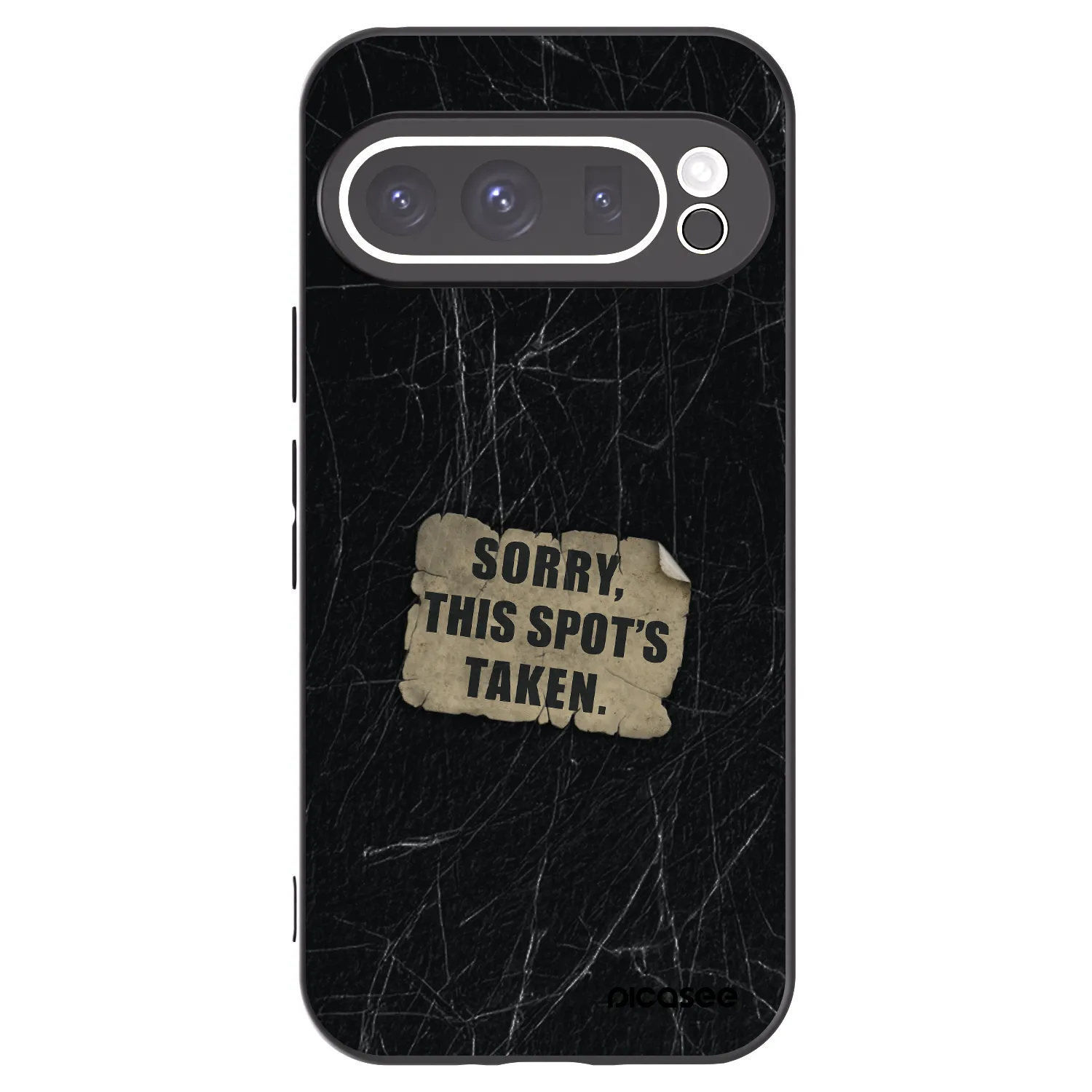 Picasee silikonový černý obal pro Google Pixel 9 Pro XL - SORRY
