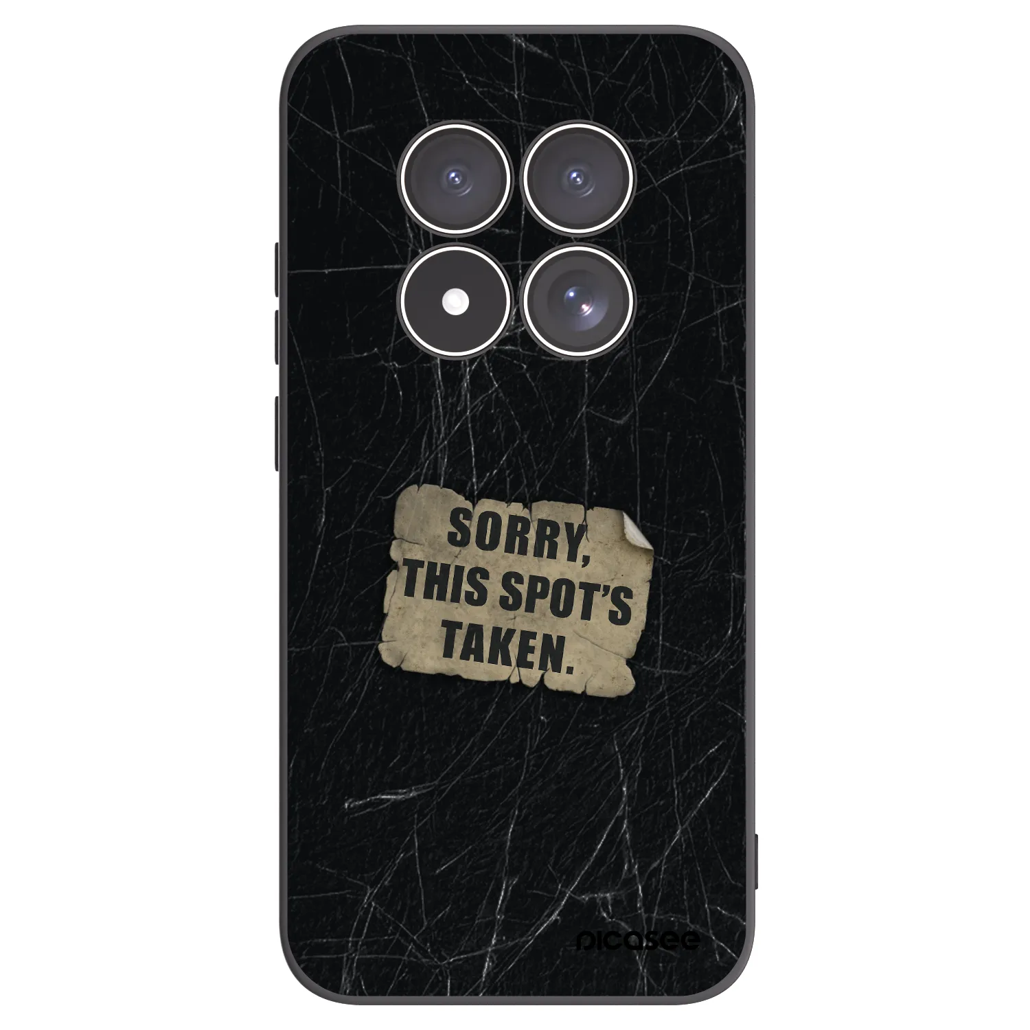 Picasee silikonový černý obal pro Xiaomi Redmi Note 15 Pro 4G - SORRY