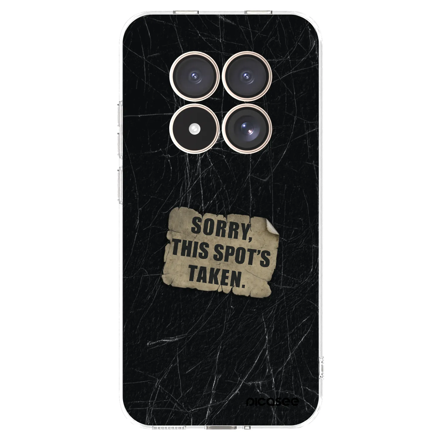 Picasee silikonový průhledný obal pro Xiaomi Redmi Note 15 Pro 4G - SORRY