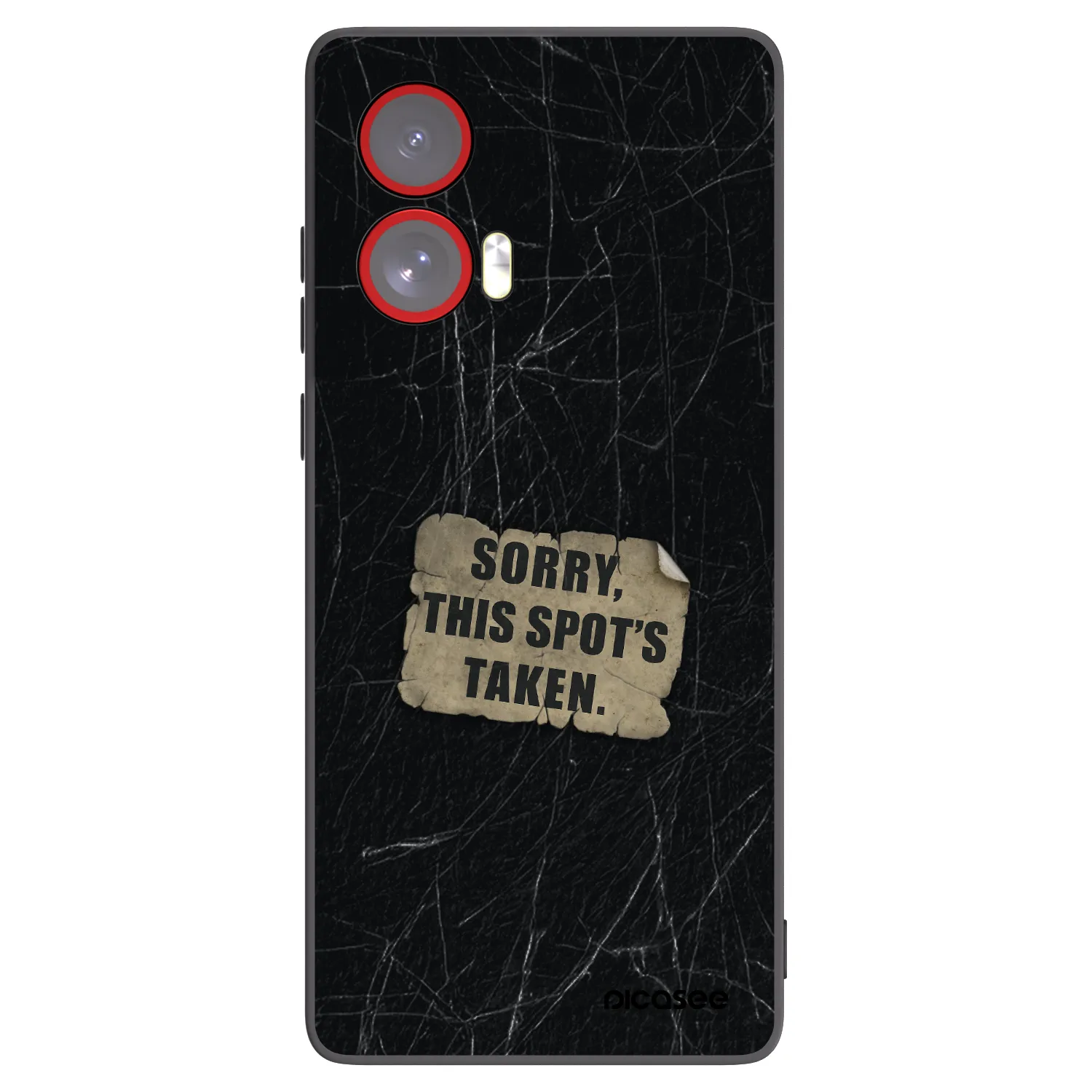 Picasee silikonový černý obal pro Motorola Edge 50 Fusion - SORRY