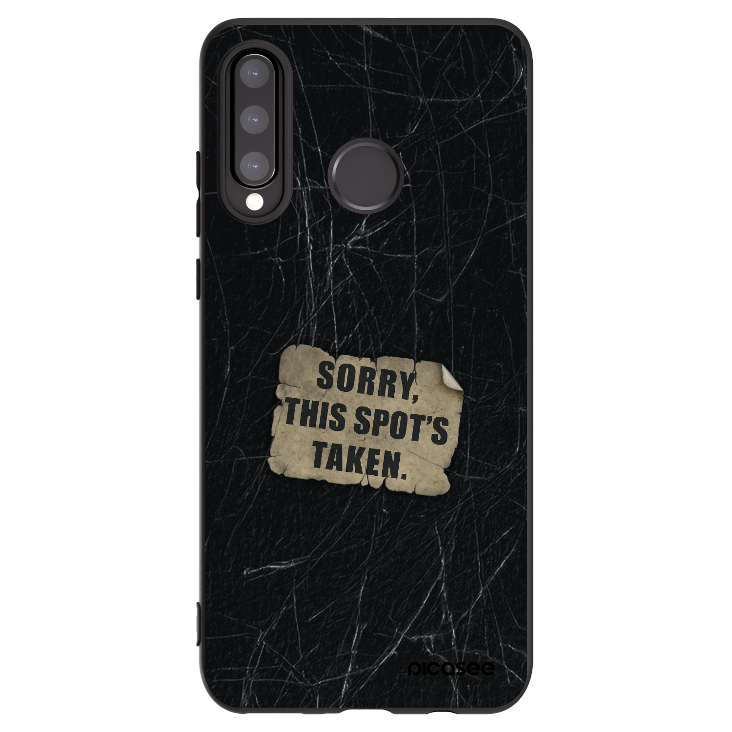 Picasee silikonový černý obal pro Huawei P30 Lite - SORRY