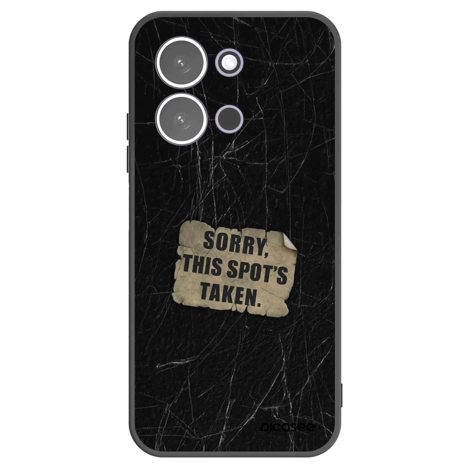 Picasee silikonový černý obal pro Xiaomi Redmi 15C 5G - SORRY