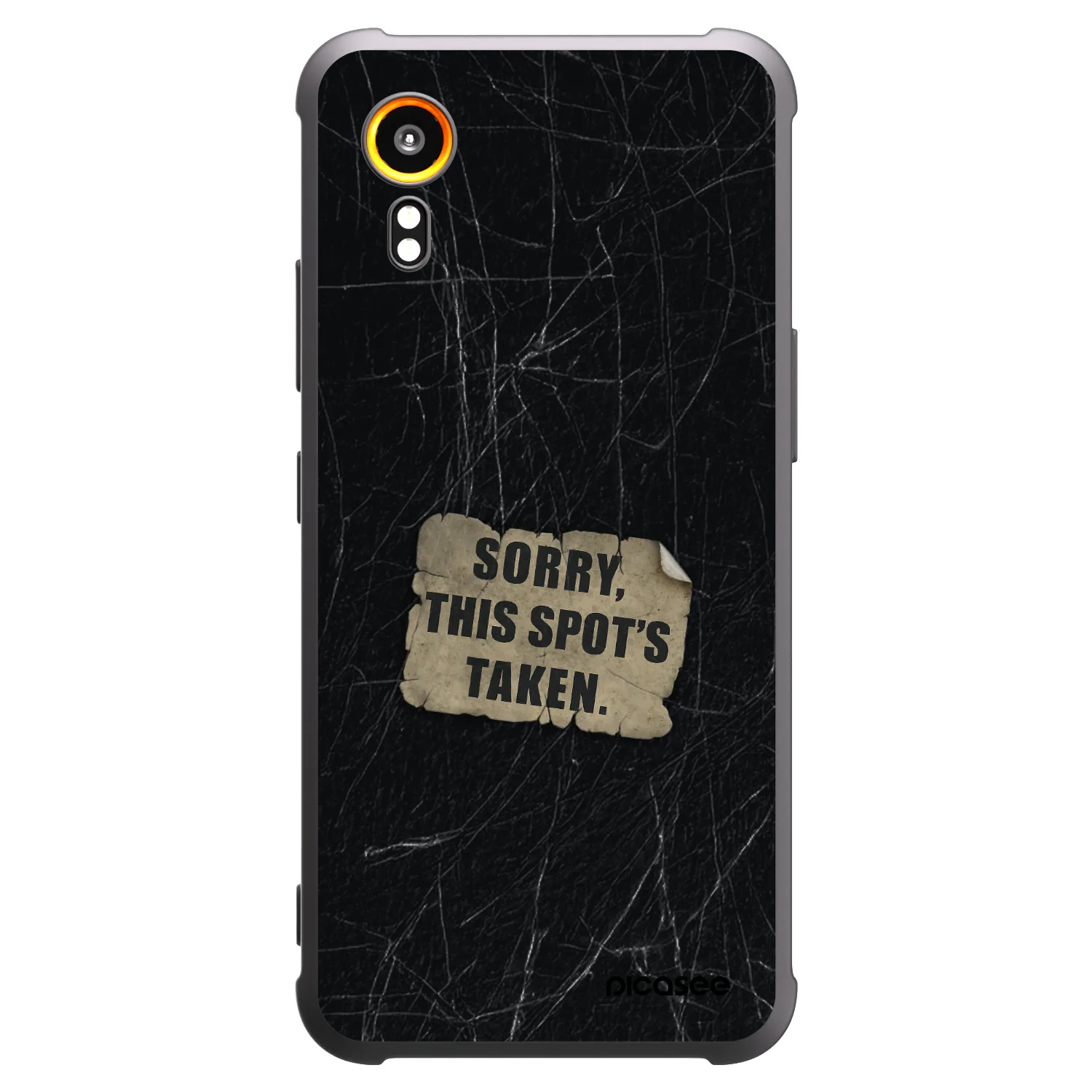 Picasee silikonový černý obal pro Samsung Galaxy Xcover 7 - SORRY
