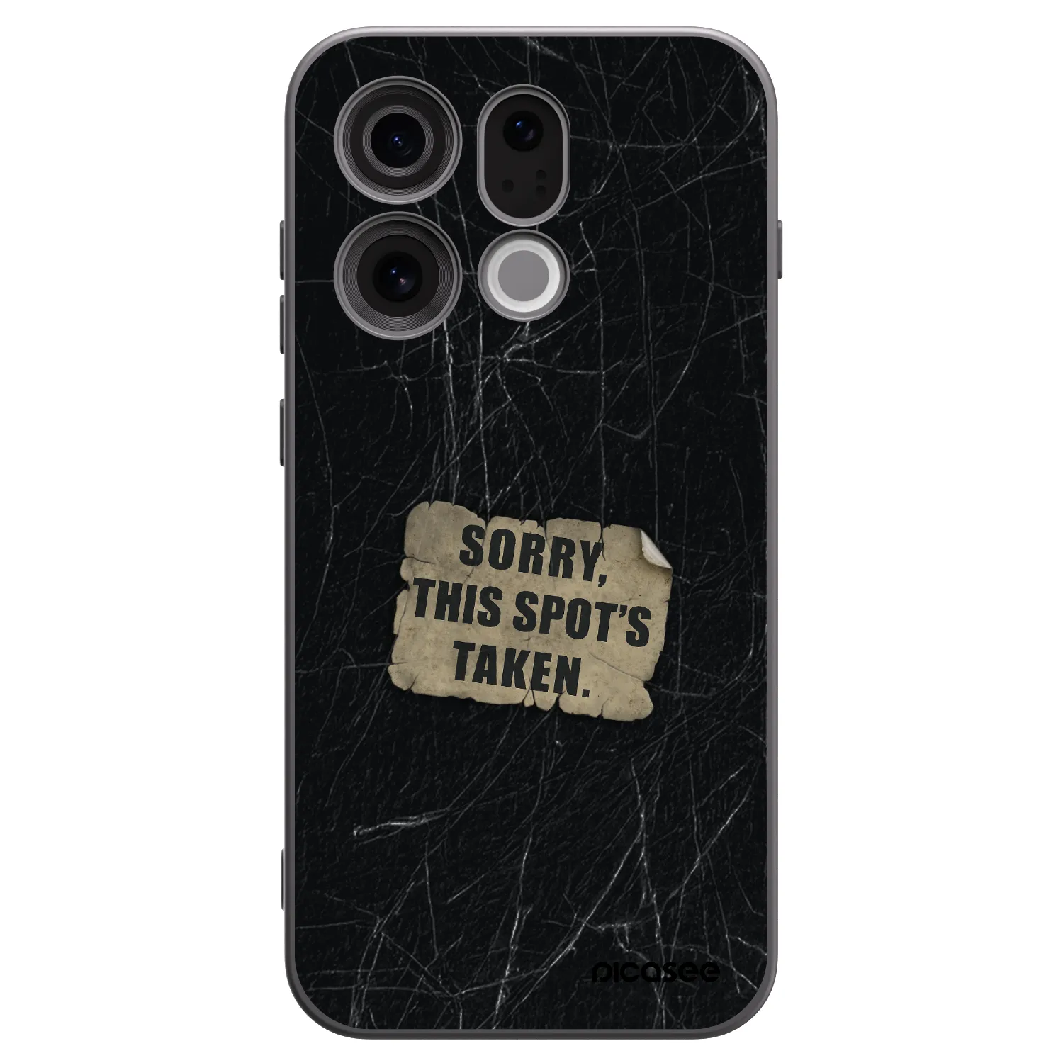 Picasee silikonový černý obal pro OPPO Find X9 - SORRY
