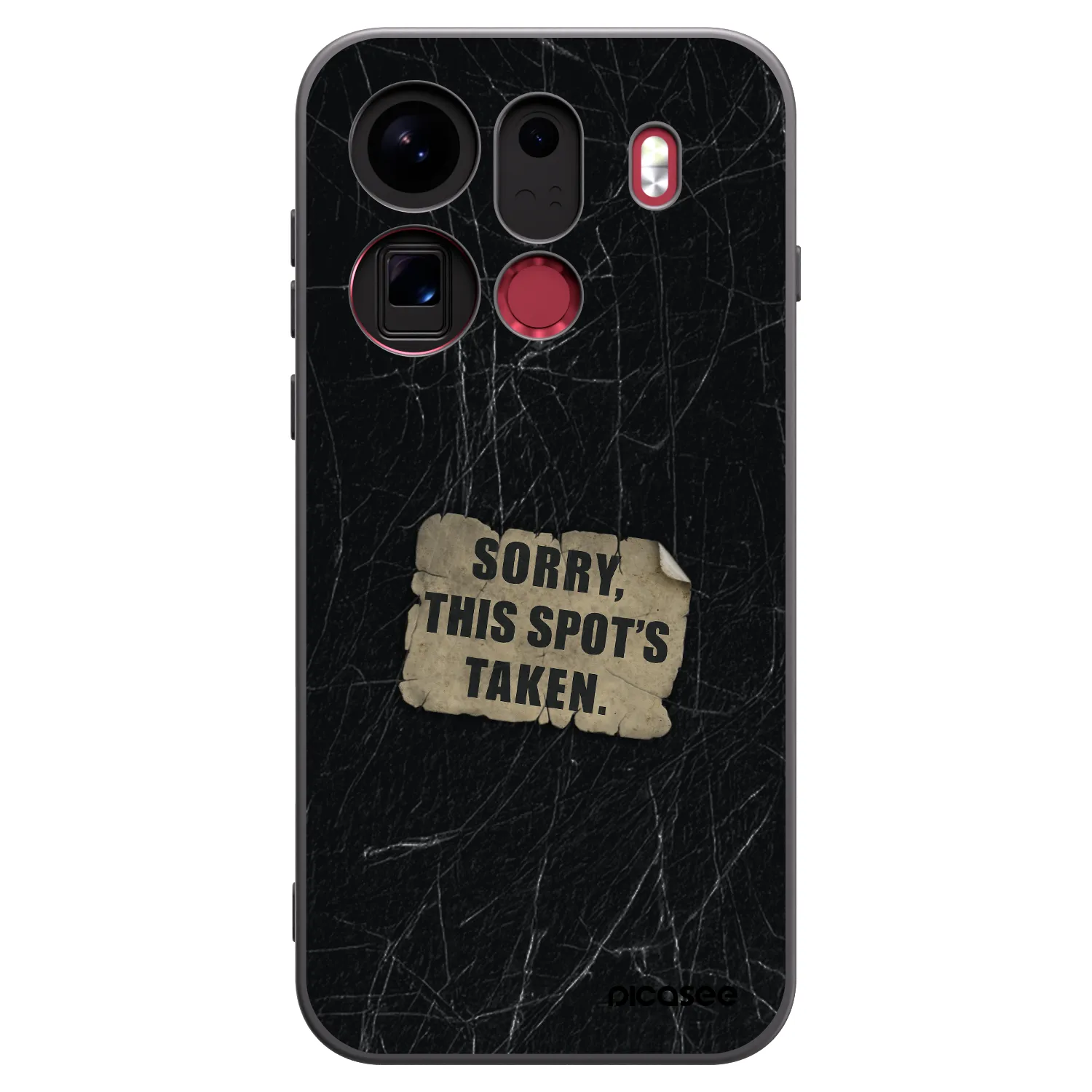 Picasee silikonový černý obal pro OPPO Find X9 Pro - SORRY