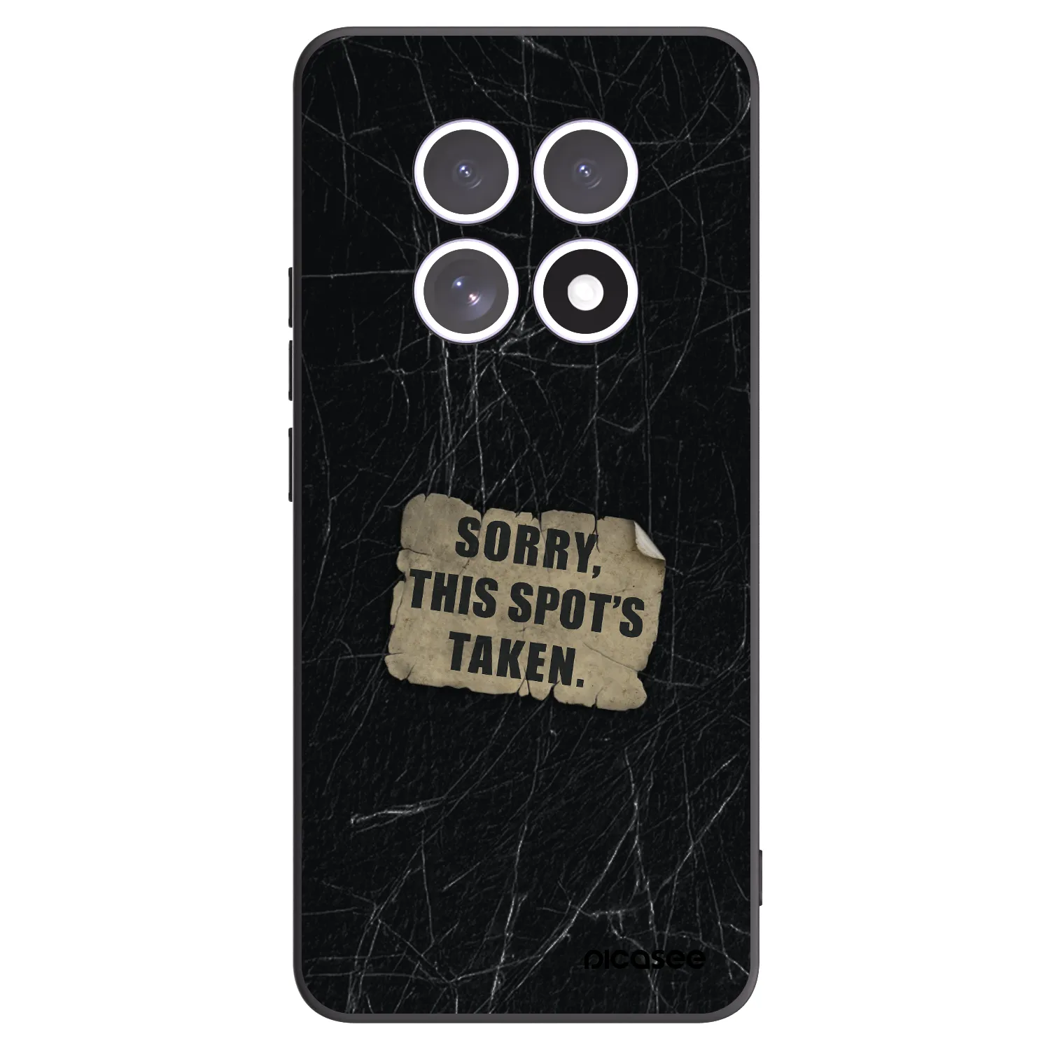Picasee silikonový černý obal pro Xiaomi Redmi Note 15 5G - SORRY