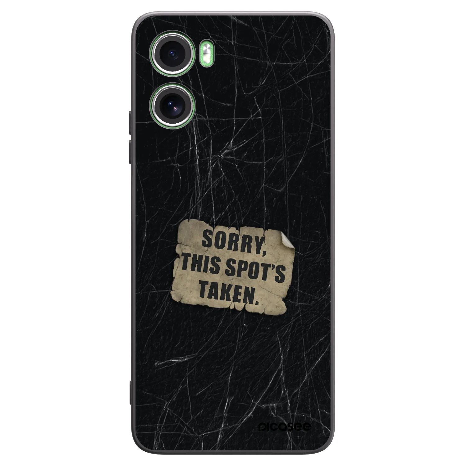Picasee silikonový černý obal pro Motorola Moto G06 - SORRY