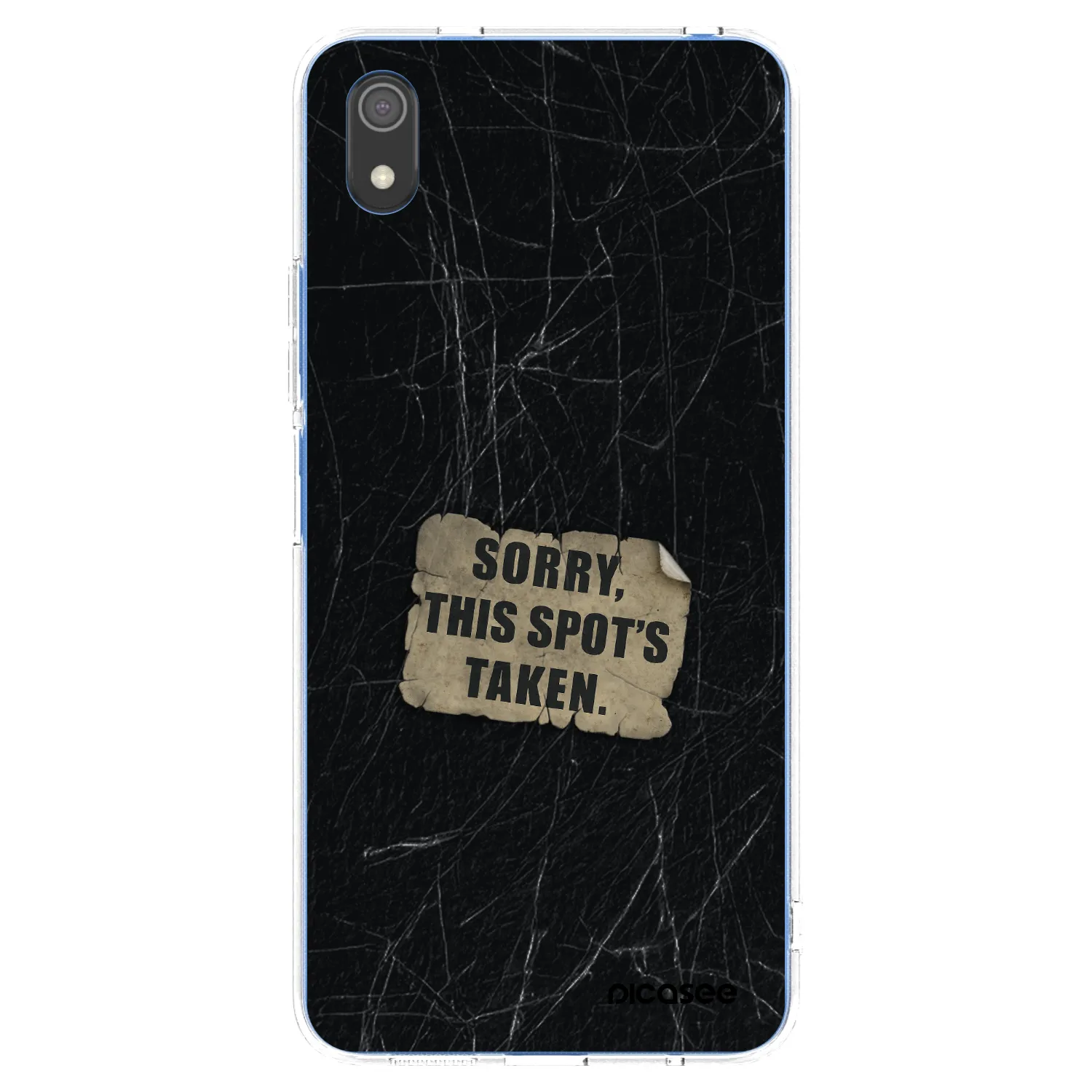 Picasee silikonový průhledný obal pro Xiaomi Redmi 7A - SORRY