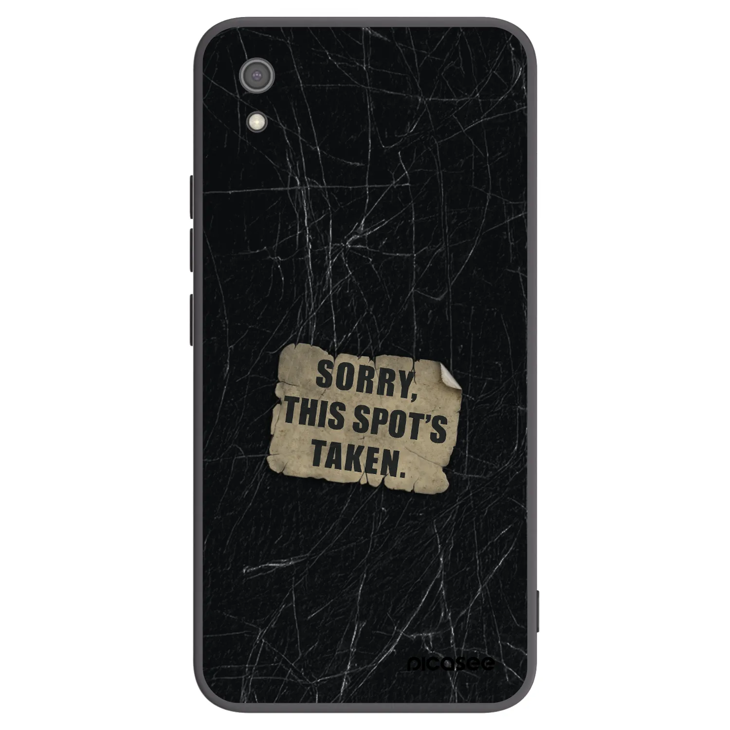 Picasee silikonový černý obal pro Xiaomi Redmi 7A - SORRY