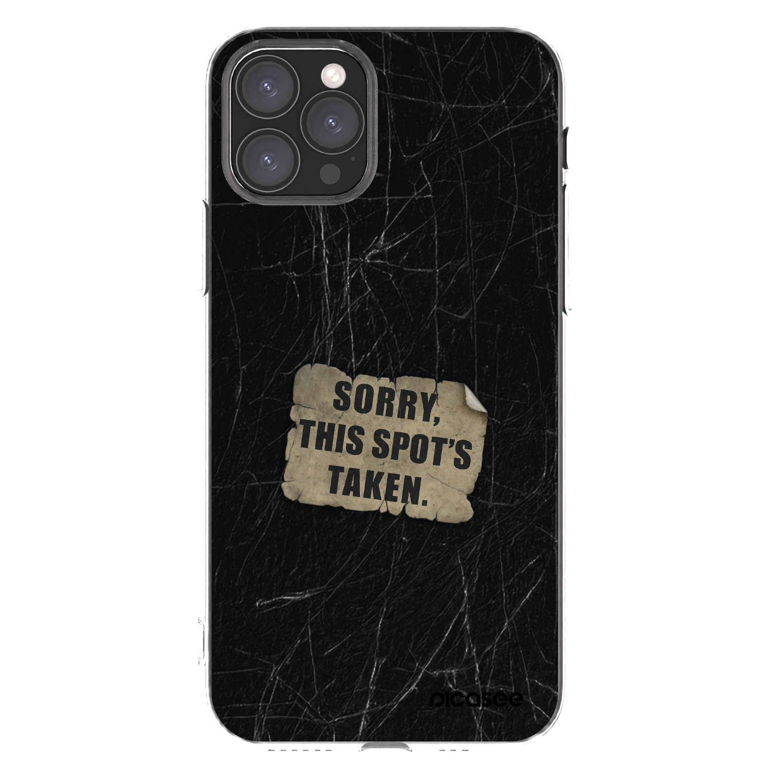 Picasee silikonový průhledný obal pro Apple iPhone 11 Pro - SORRY
