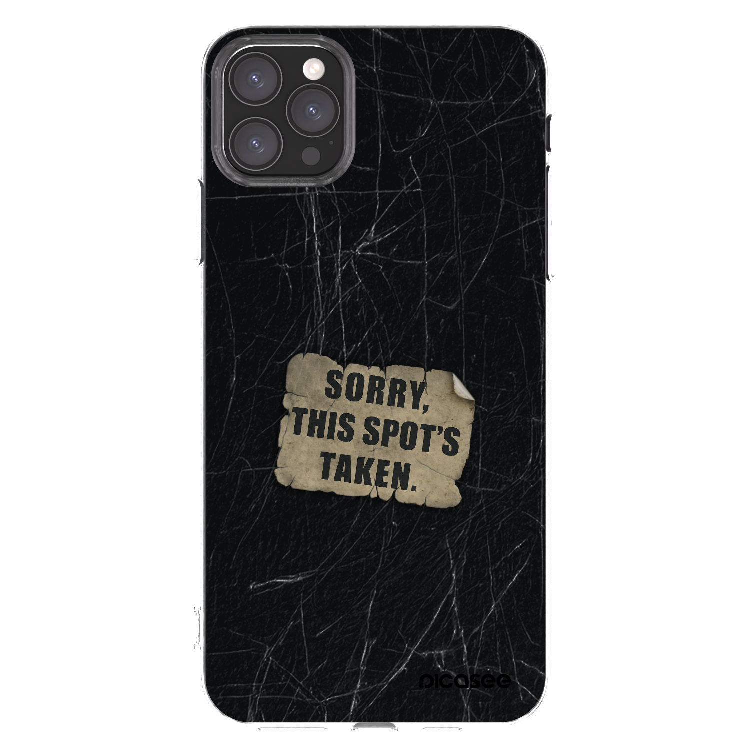 Picasee silikonový průhledný obal pro Apple iPhone 11 Pro Max - SORRY