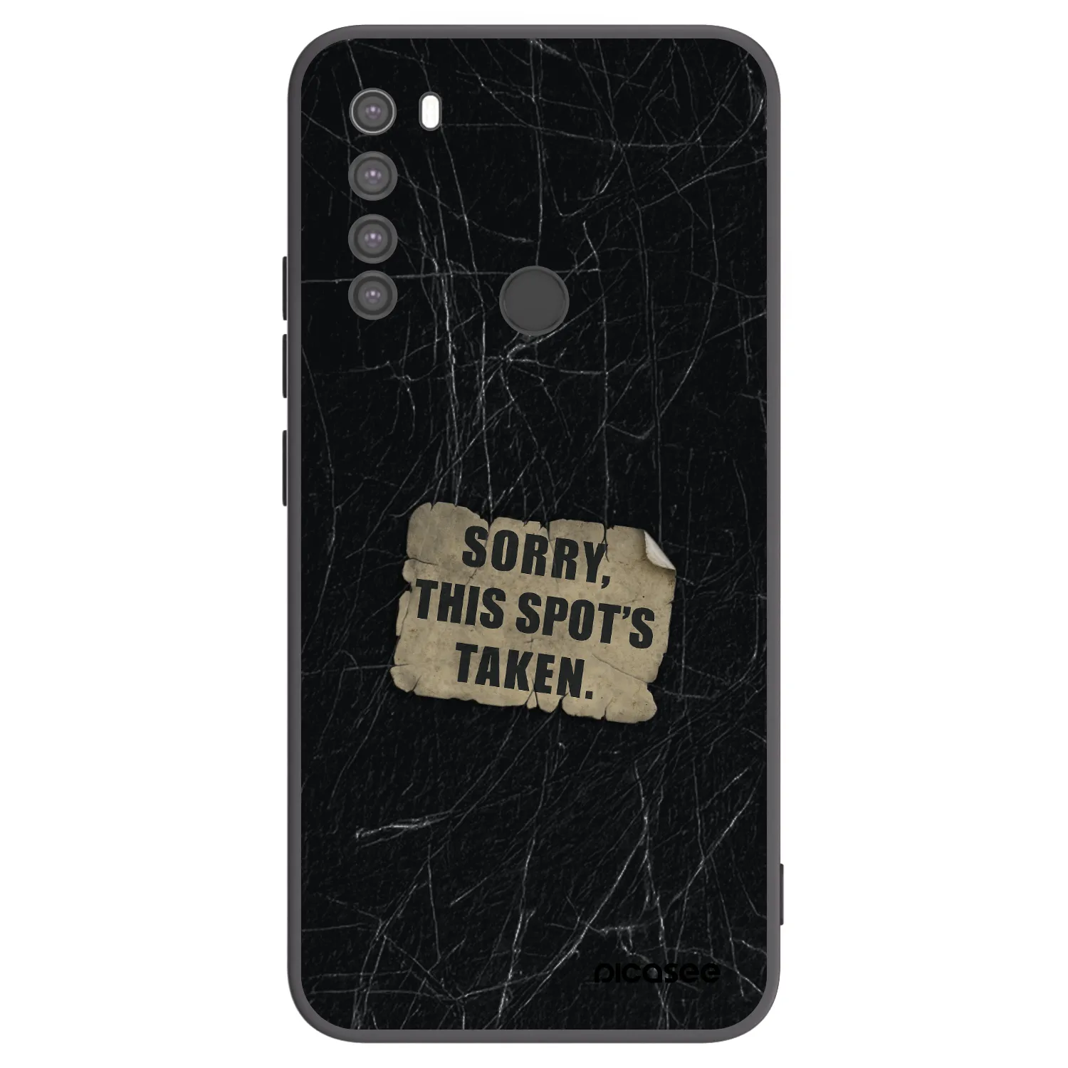 Picasee silikonový černý obal pro Xiaomi Redmi Note 8 - SORRY