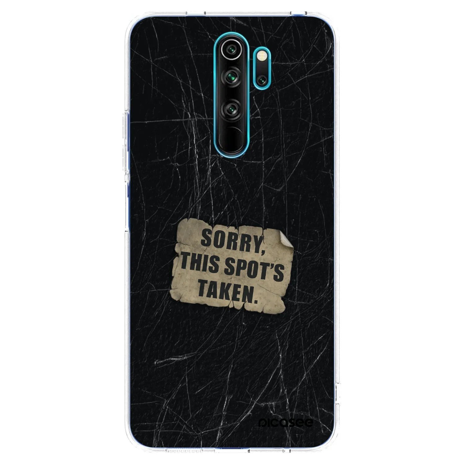 Picasee silikonový průhledný obal pro Xiaomi Redmi Note 8 Pro - SORRY