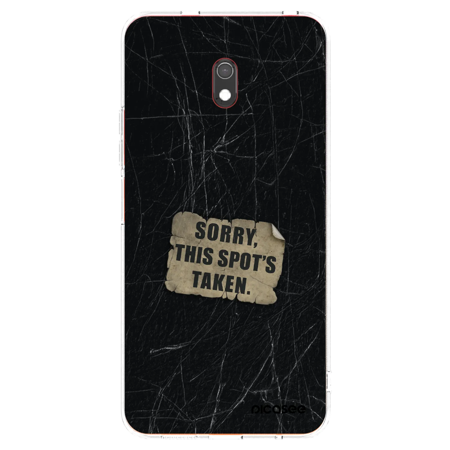 Picasee silikonový průhledný obal pro Xiaomi Redmi 8A - SORRY