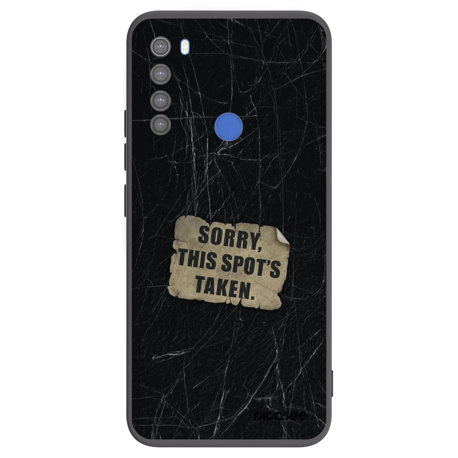 Picasee silikonový černý obal pro Xiaomi Redmi Note 8T - SORRY
