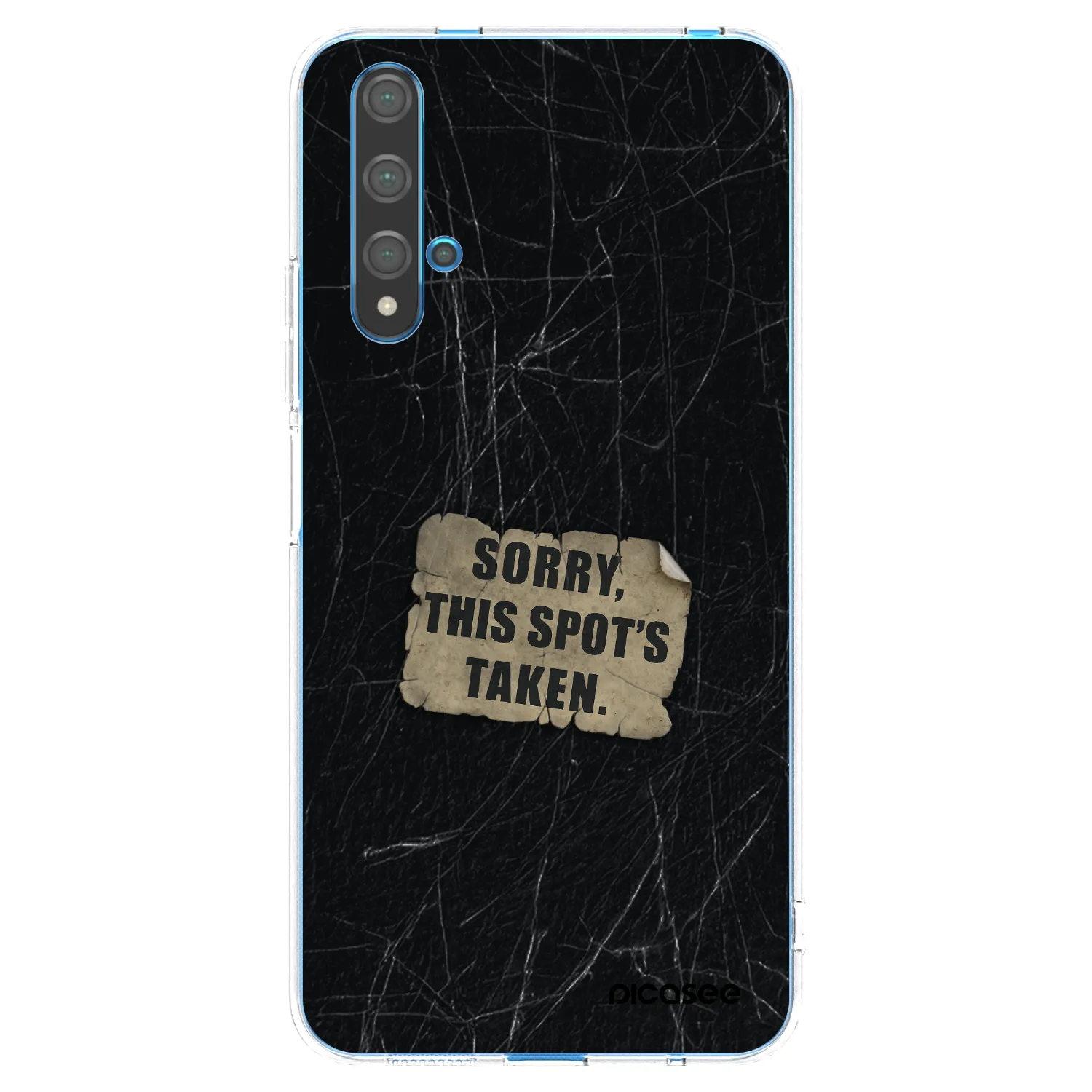 Picasee silikonový průhledný obal pro Huawei Nova 5T - SORRY