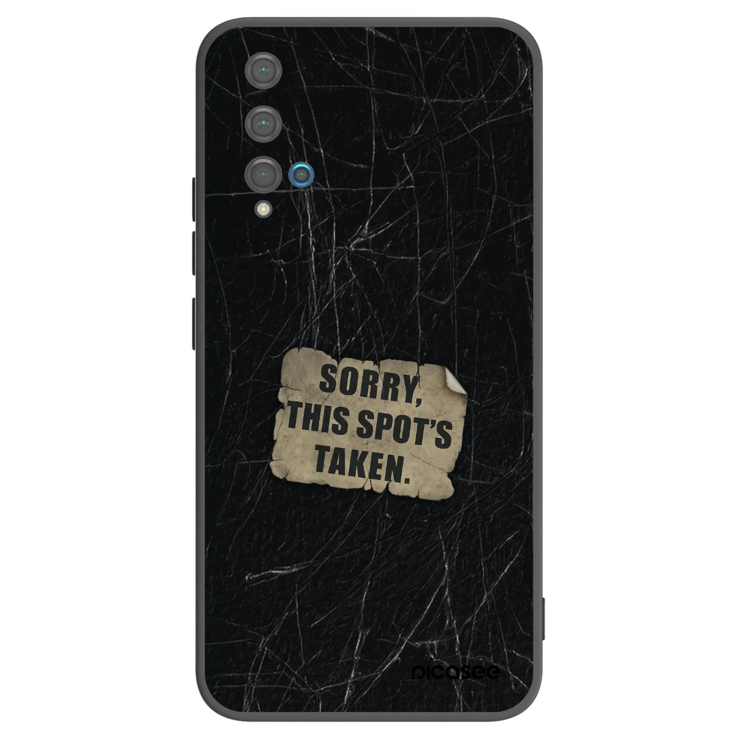 Picasee silikonový černý obal pro Huawei Nova 5T - SORRY