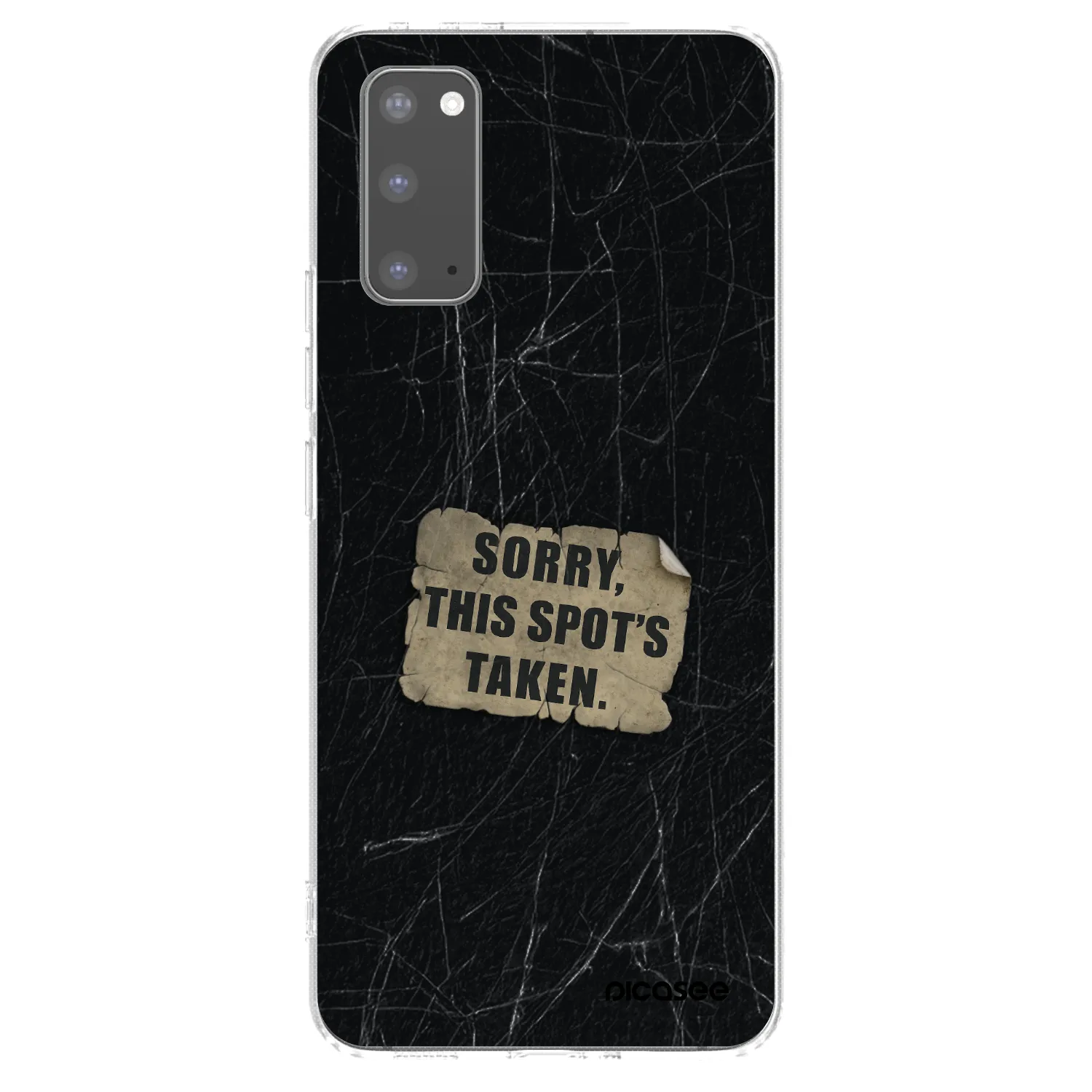 Picasee silikonový průhledný obal pro Samsung Galaxy S20 G980F - SORRY