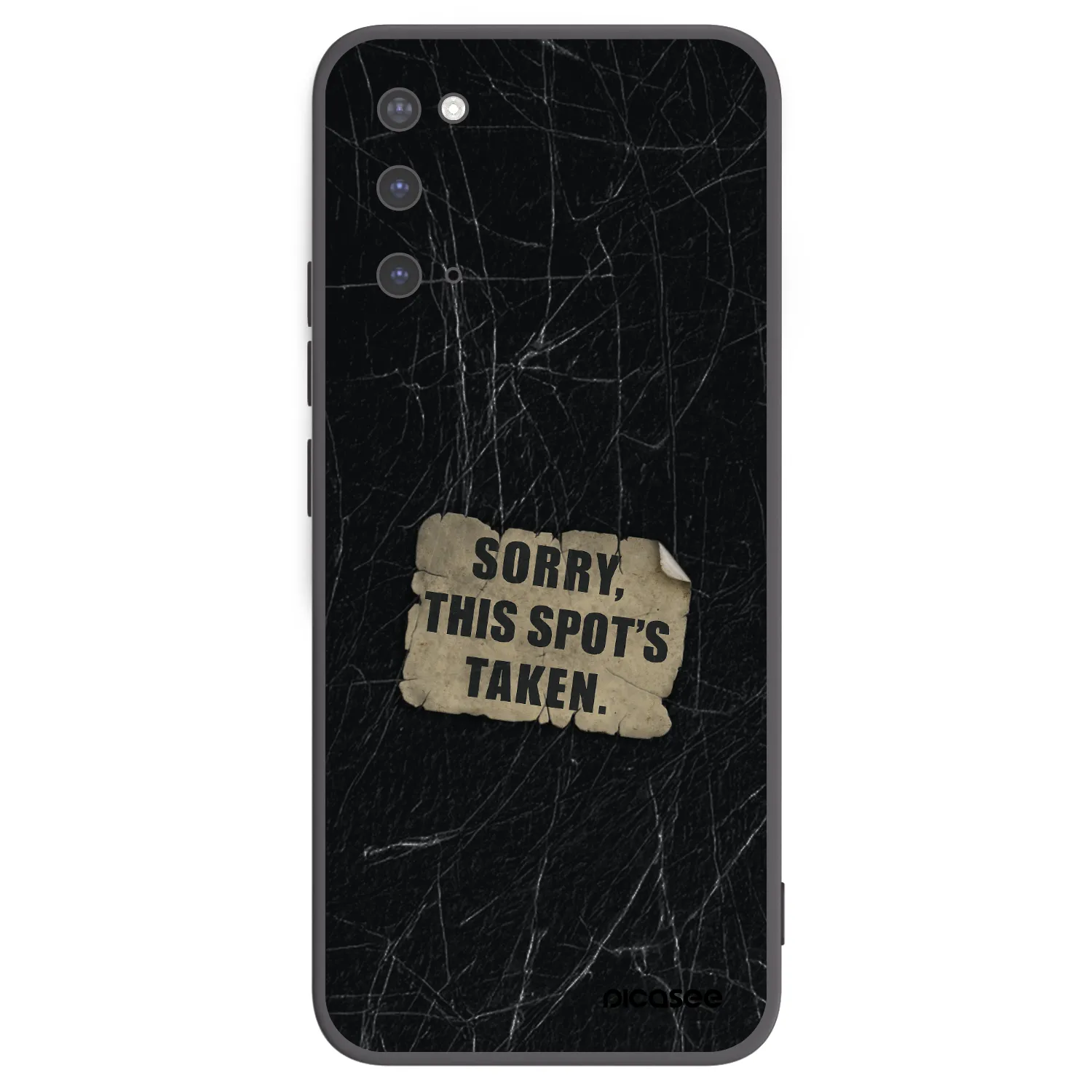 Picasee silikonový černý obal pro Samsung Galaxy S20 G980F - SORRY