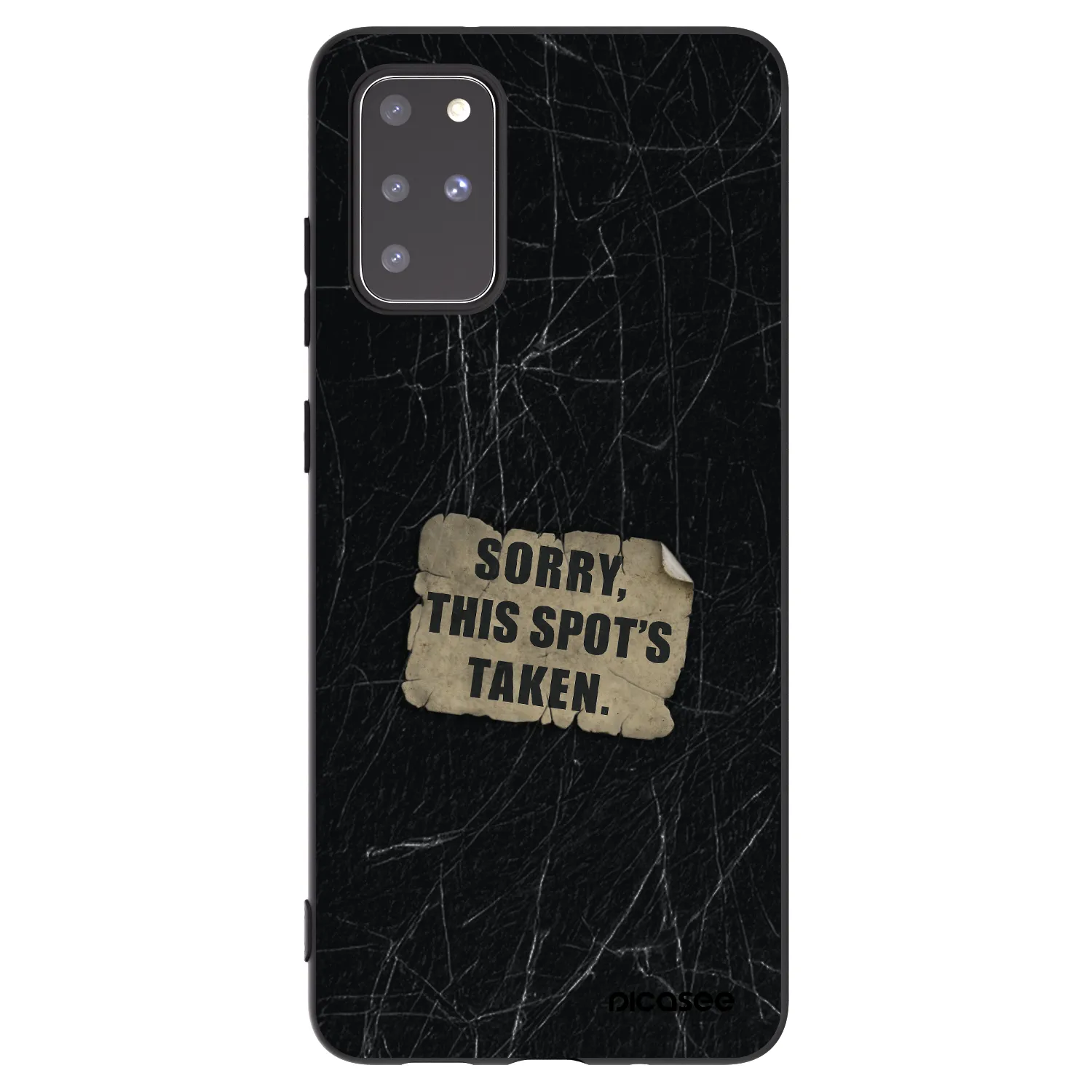 Picasee silikonový černý obal pro Samsung Galaxy S20+ G985F - SORRY