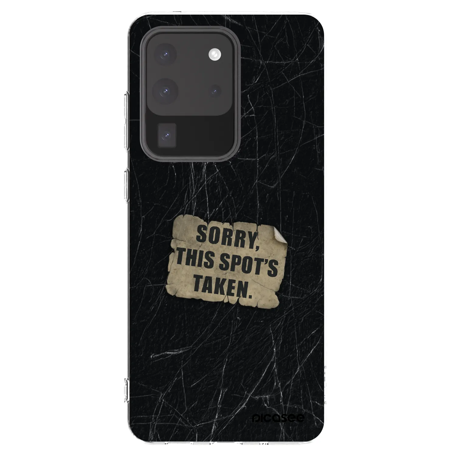Picasee silikonový průhledný obal pro Samsung Galaxy S20 Ultra 5G G988F - SORRY