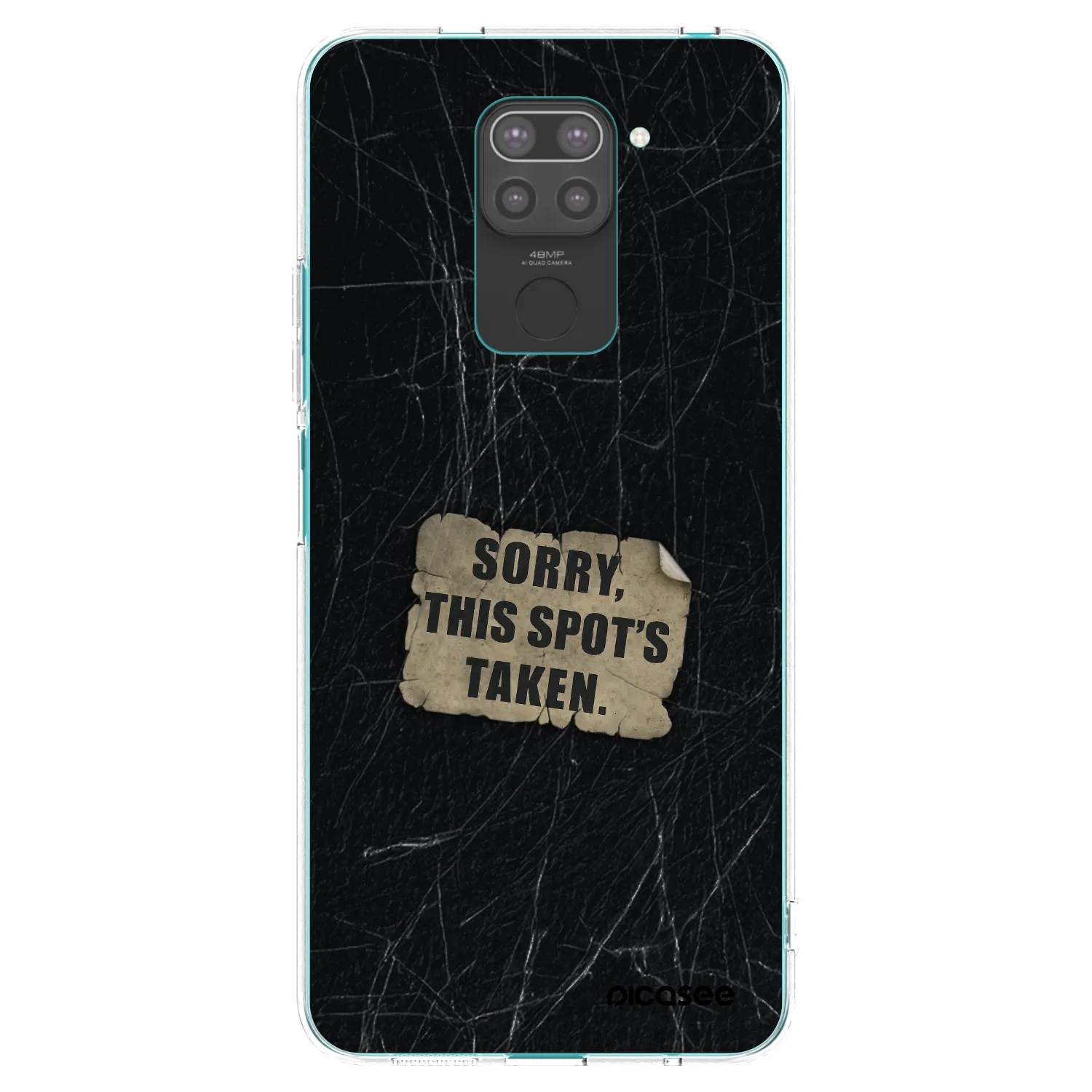 Picasee silikonový černý obal pro Xiaomi Redmi Note 9 - SORRY