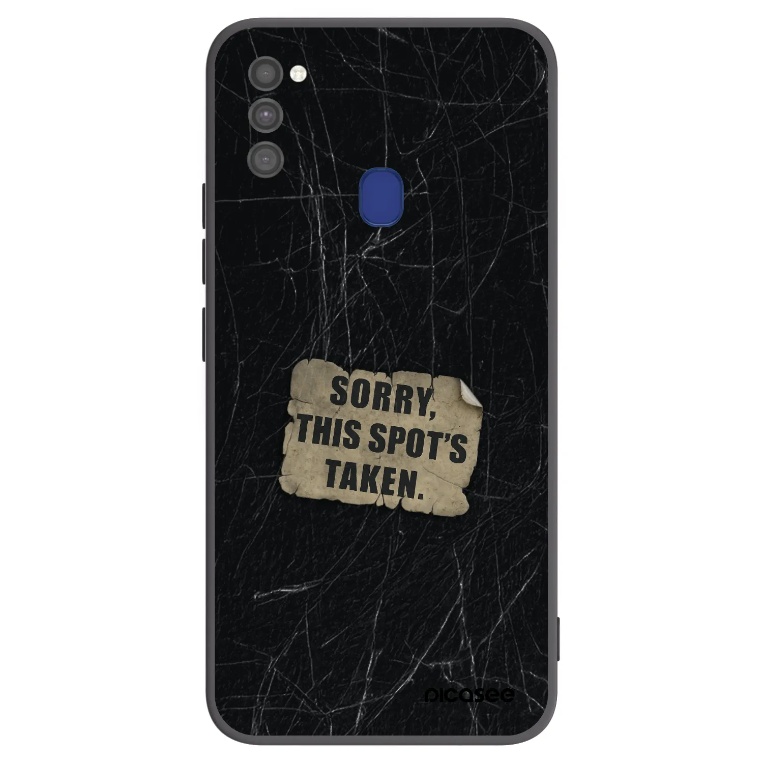 Picasee silikonový černý obal pro Samsung Galaxy M21 M215F - SORRY