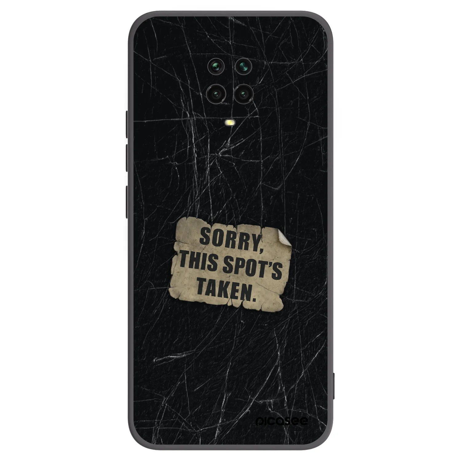 Picasee silikonový černý obal pro Xiaomi Redmi Note 9S - SORRY